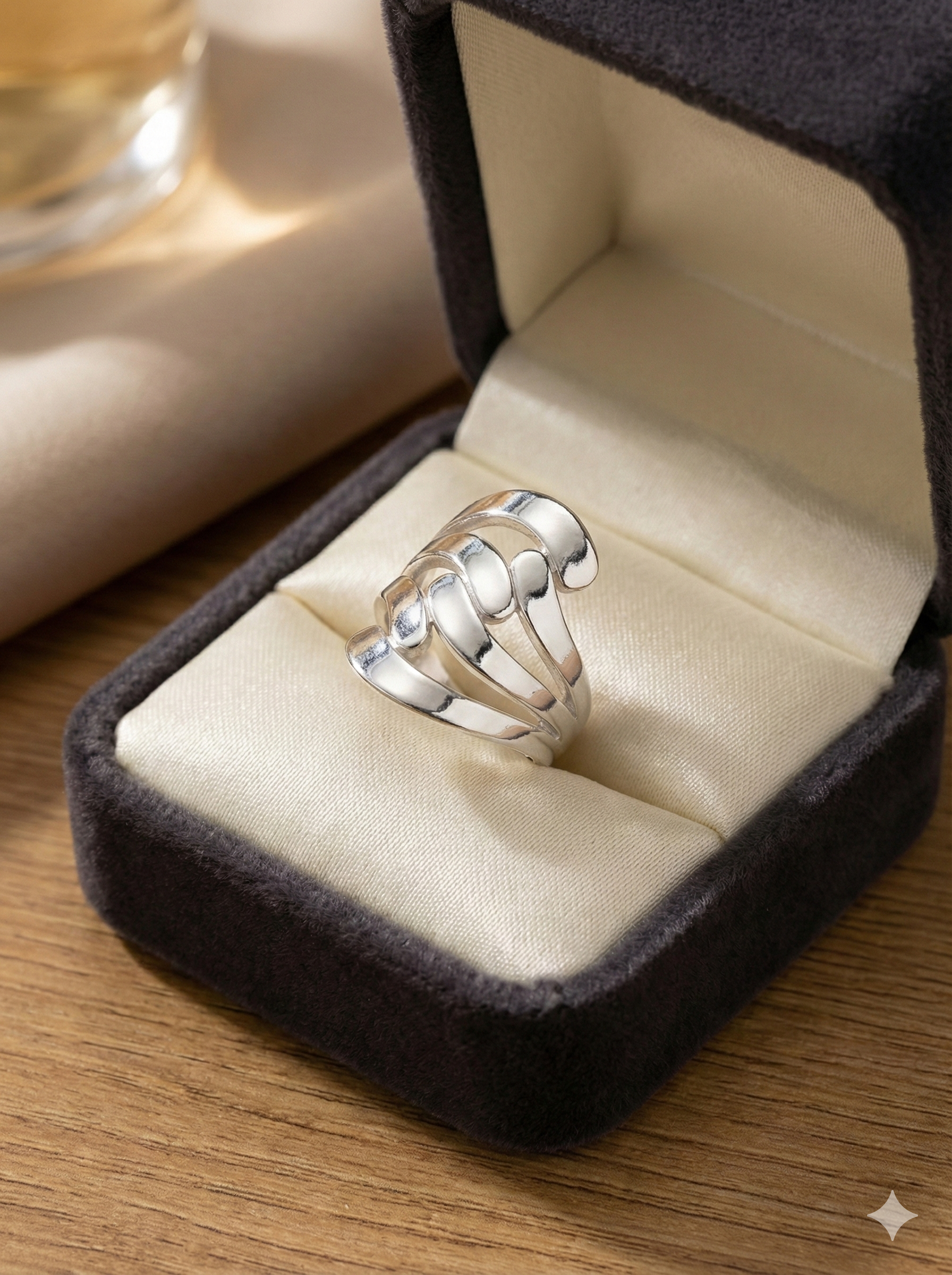 Interwoven silver Ring_2
