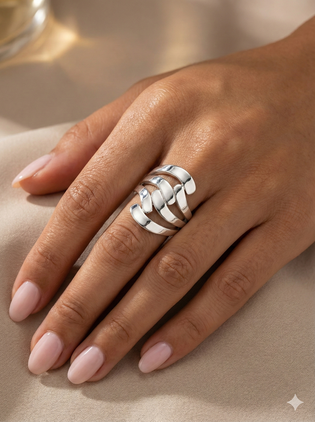 Interwoven silver Ring_3