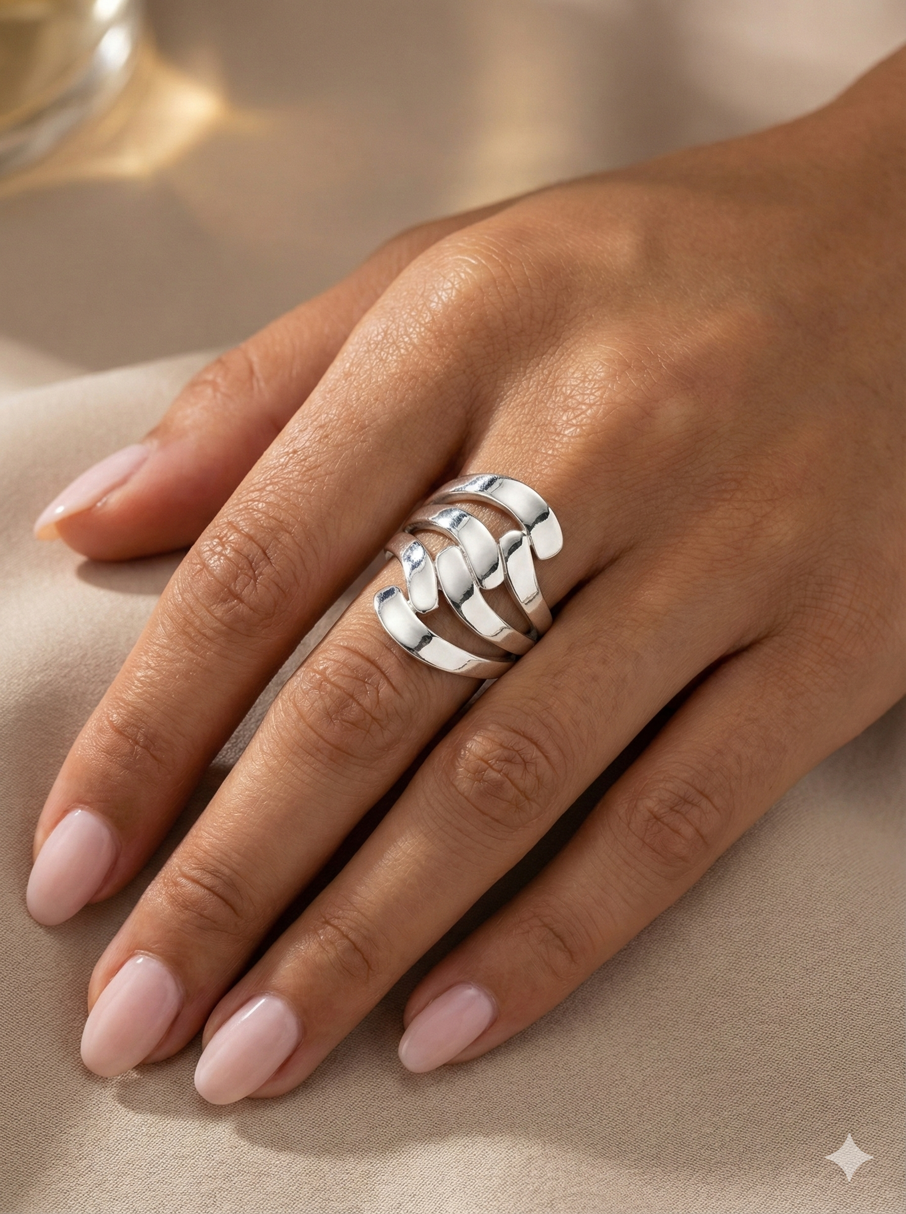 Interwoven silver Ring_3
