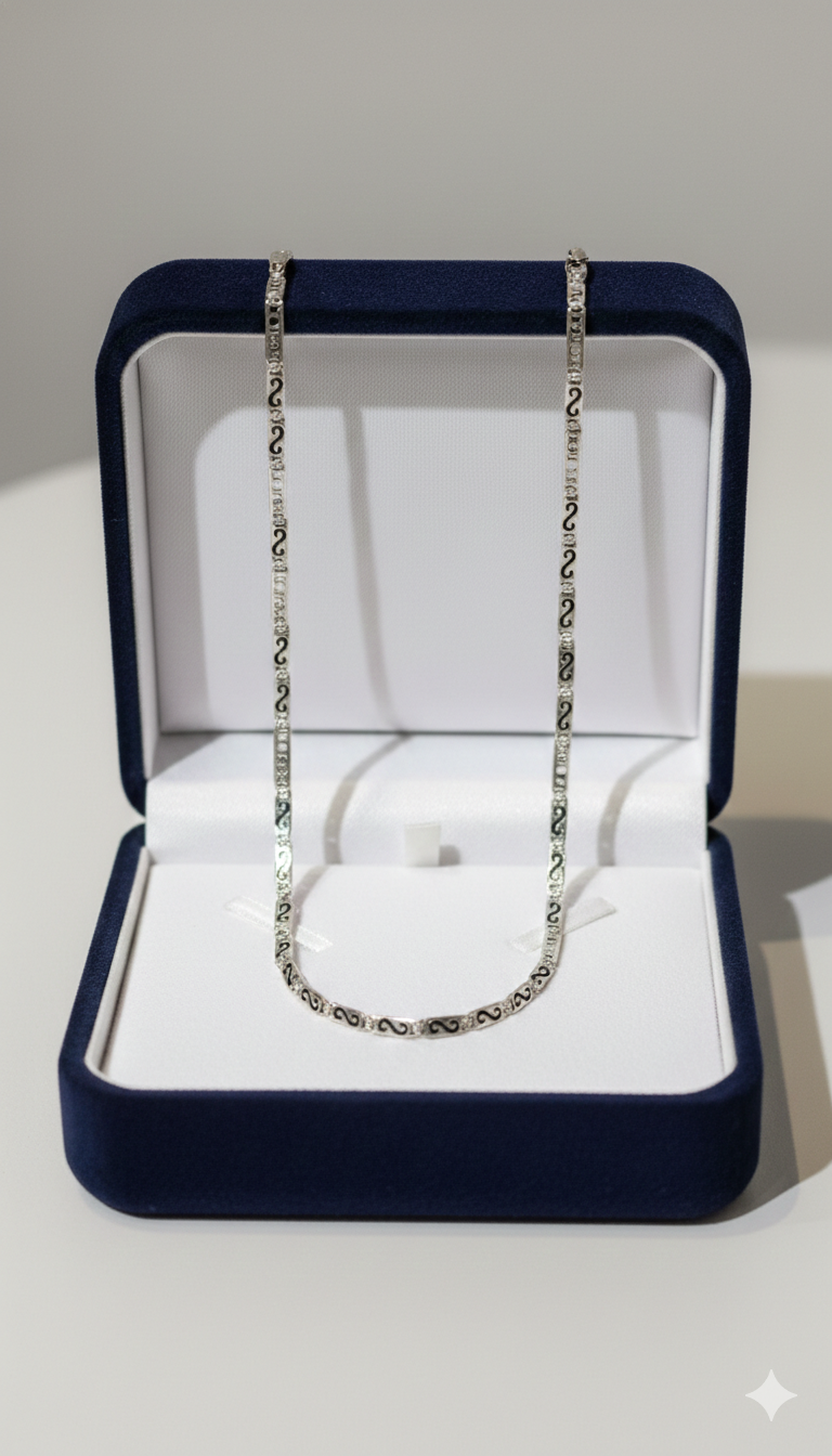 Intricate Silver Link chain_3