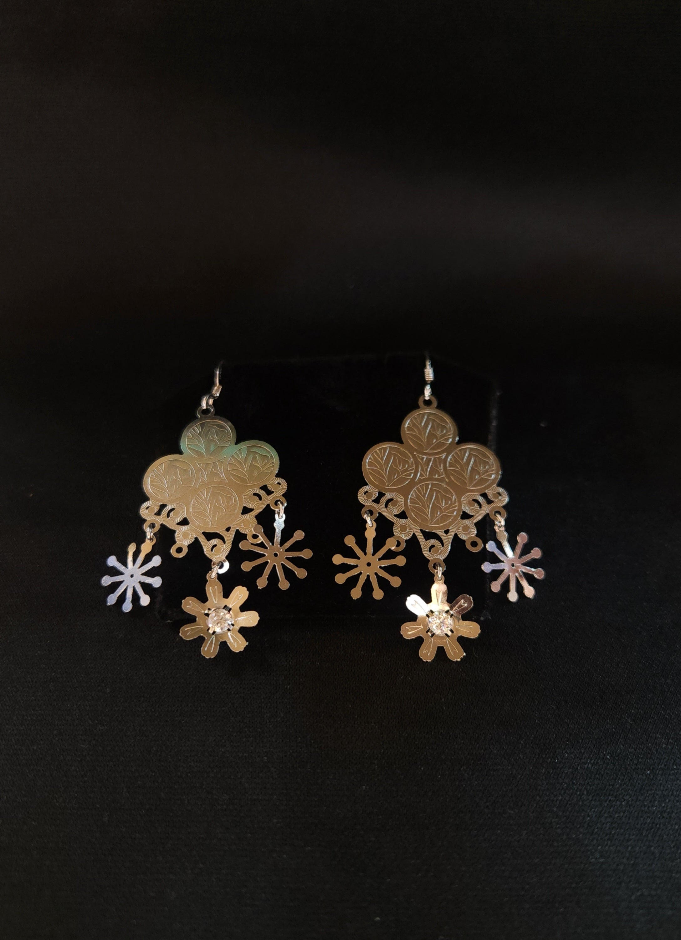 Intricate Silver Flora