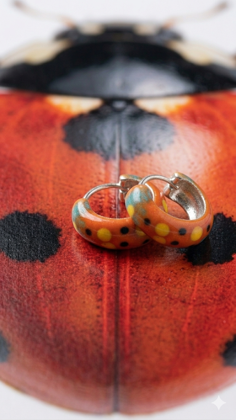 Ladybug Huggies