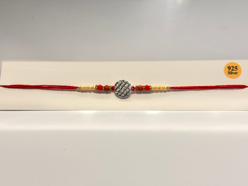 Laser Cutting Silver Rakhi