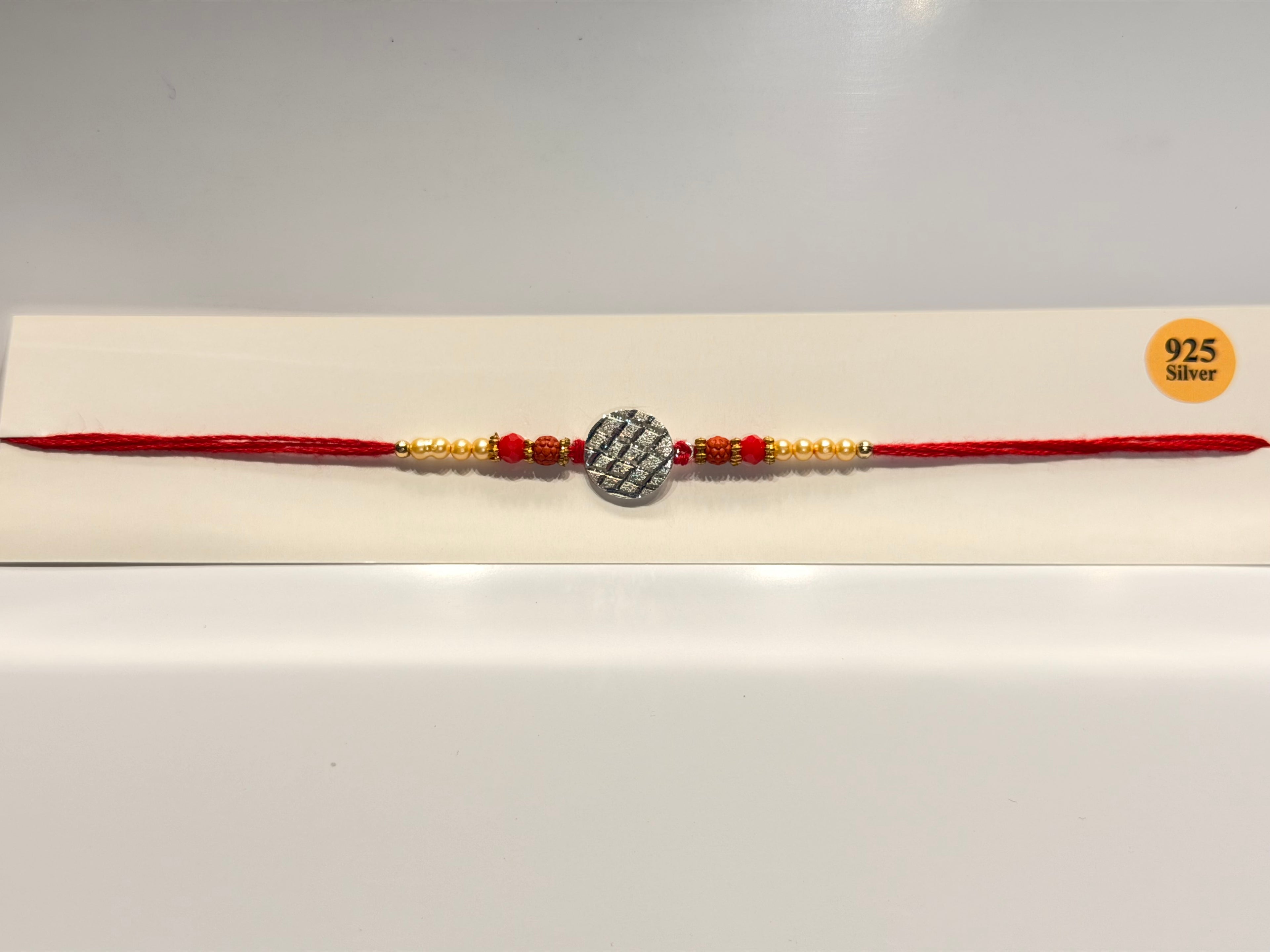 Laser Cutting Silver Rakhi