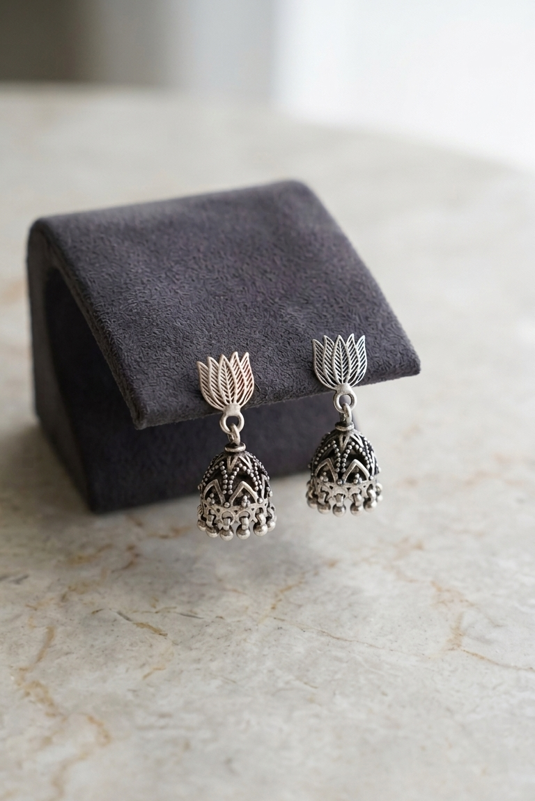 Lotus Jhumkas
