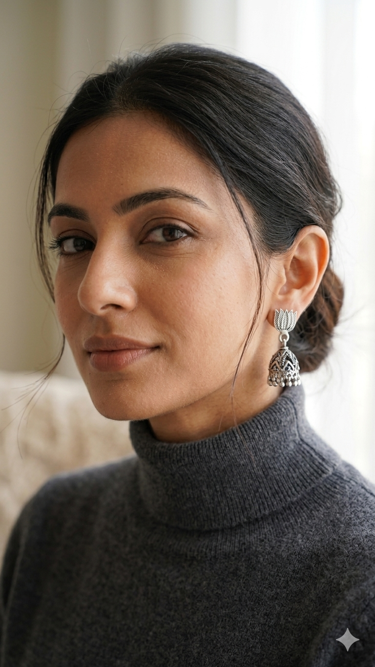 Lotus Jhumkas
