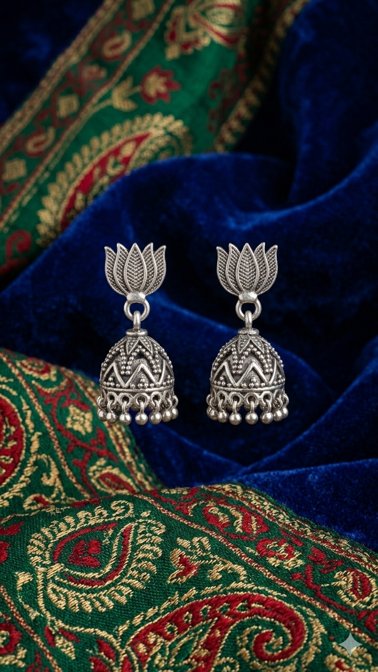 Lotus Jhumkas