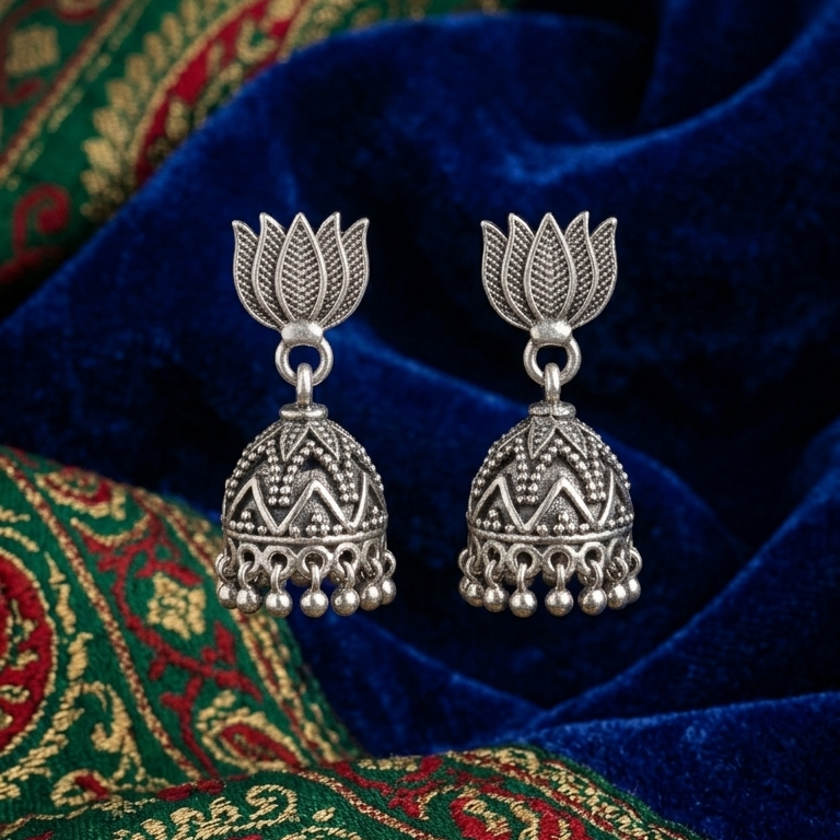 Lotus Jhumkas