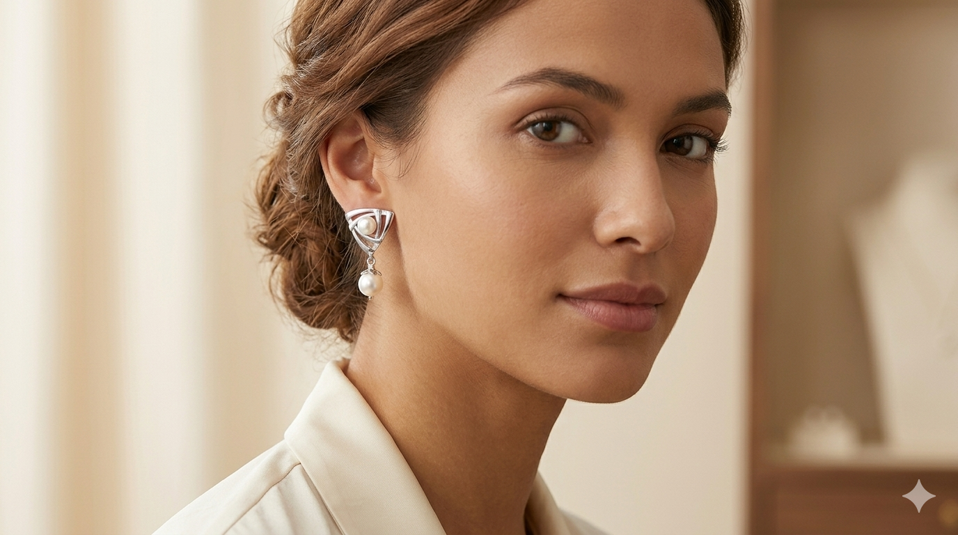 Modern Geometry Pearl drops