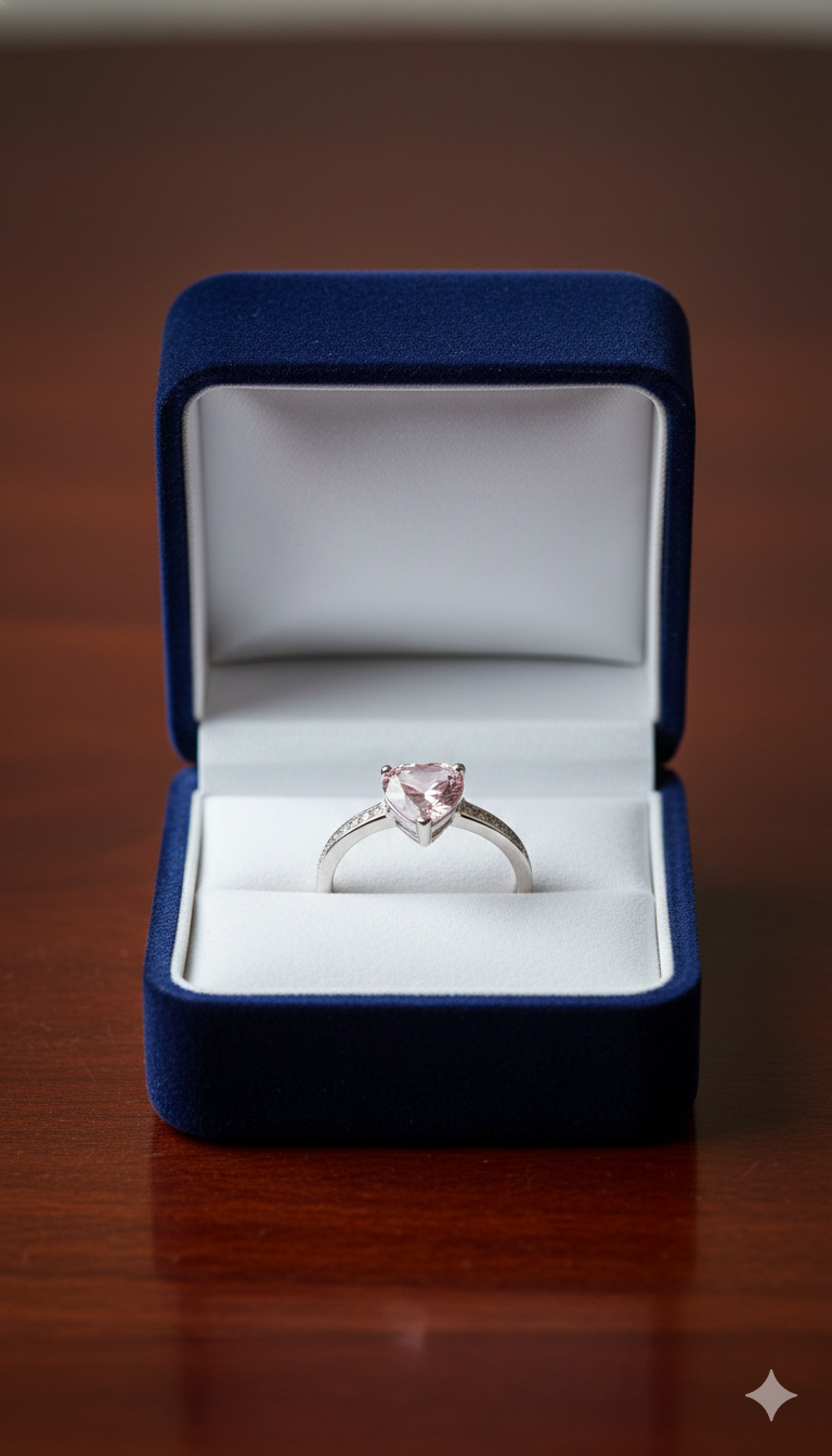 Modern Romance The Pink Heart Solitaire_4