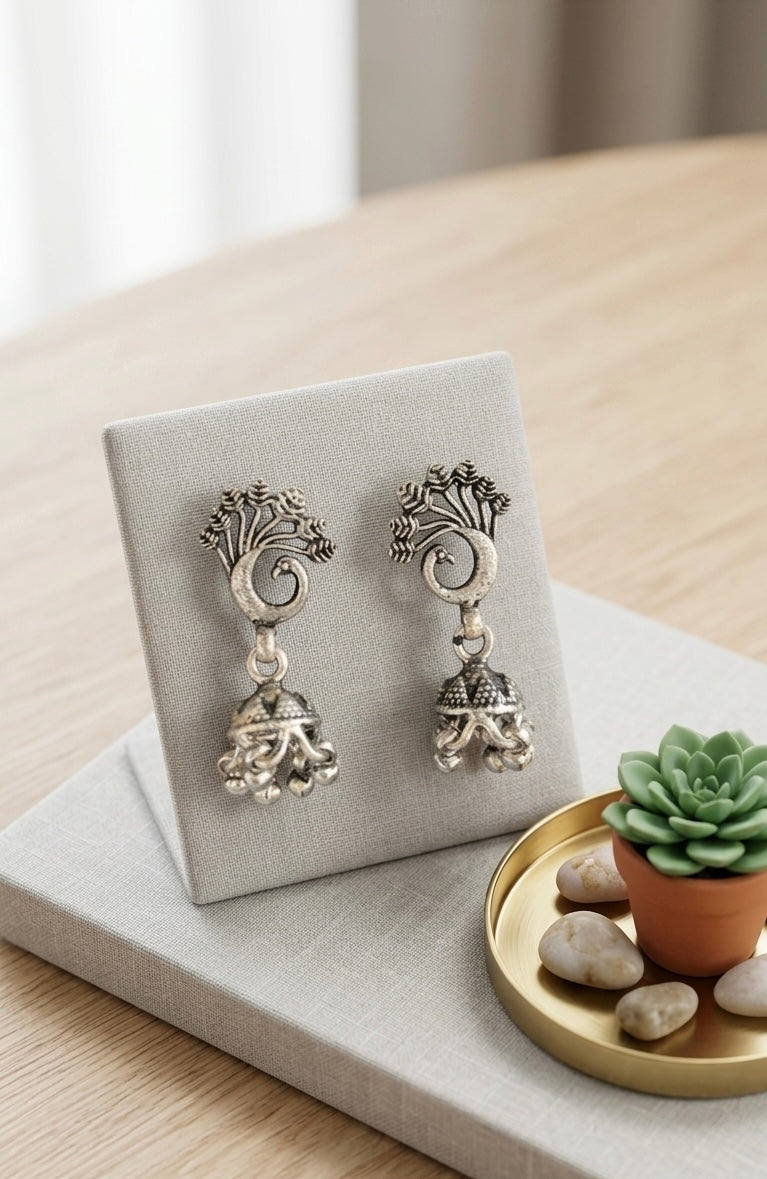 Peacock Jhumkas