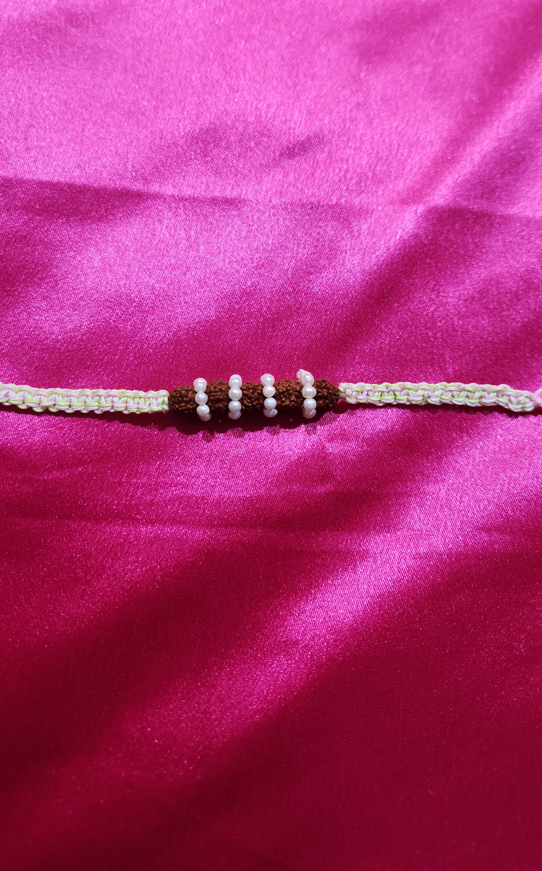 Pearl Rudraksha Rakhi