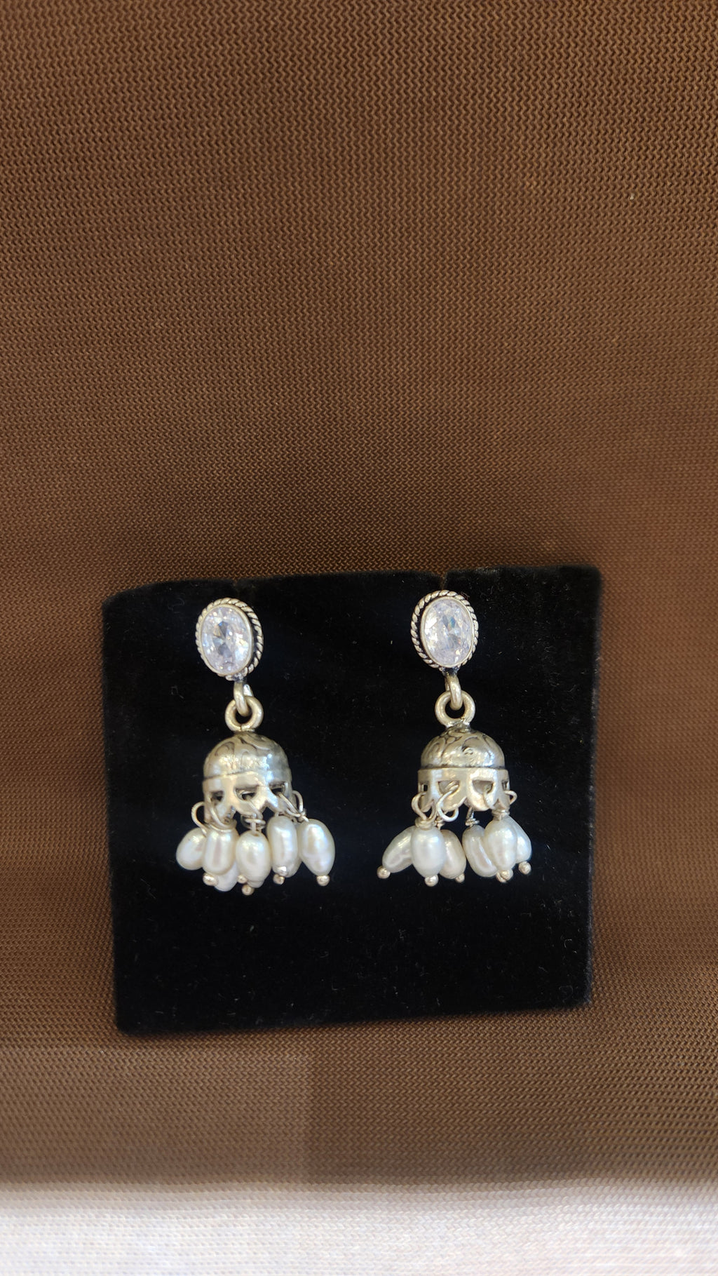 Pearl Drop Jhumkas