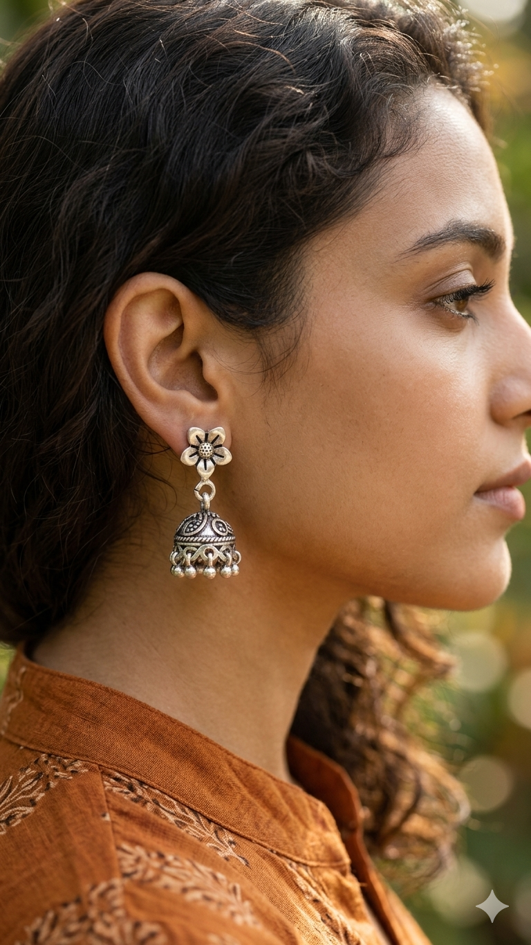 Petal Drop Jhumkis