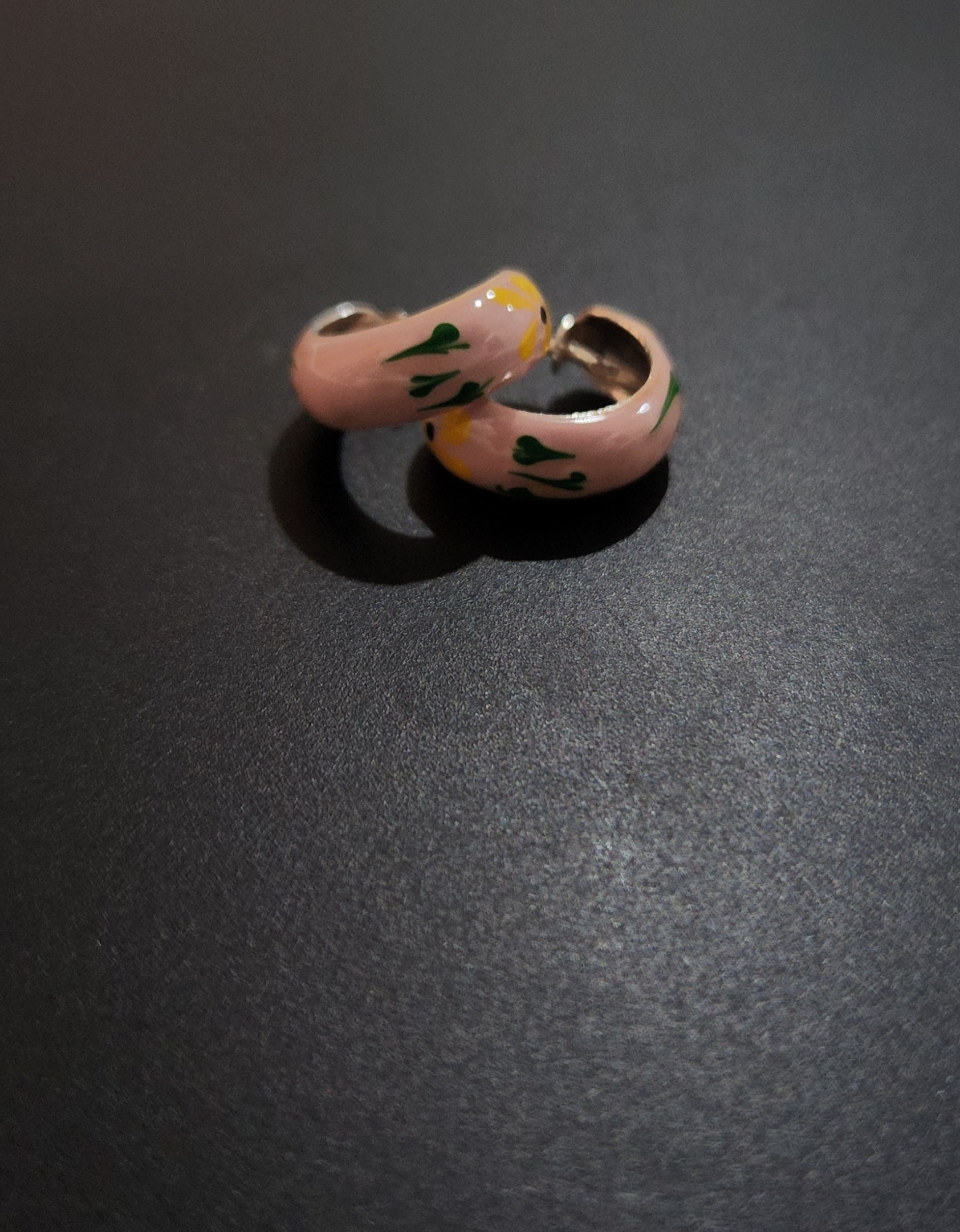 Pink Flora Hoops