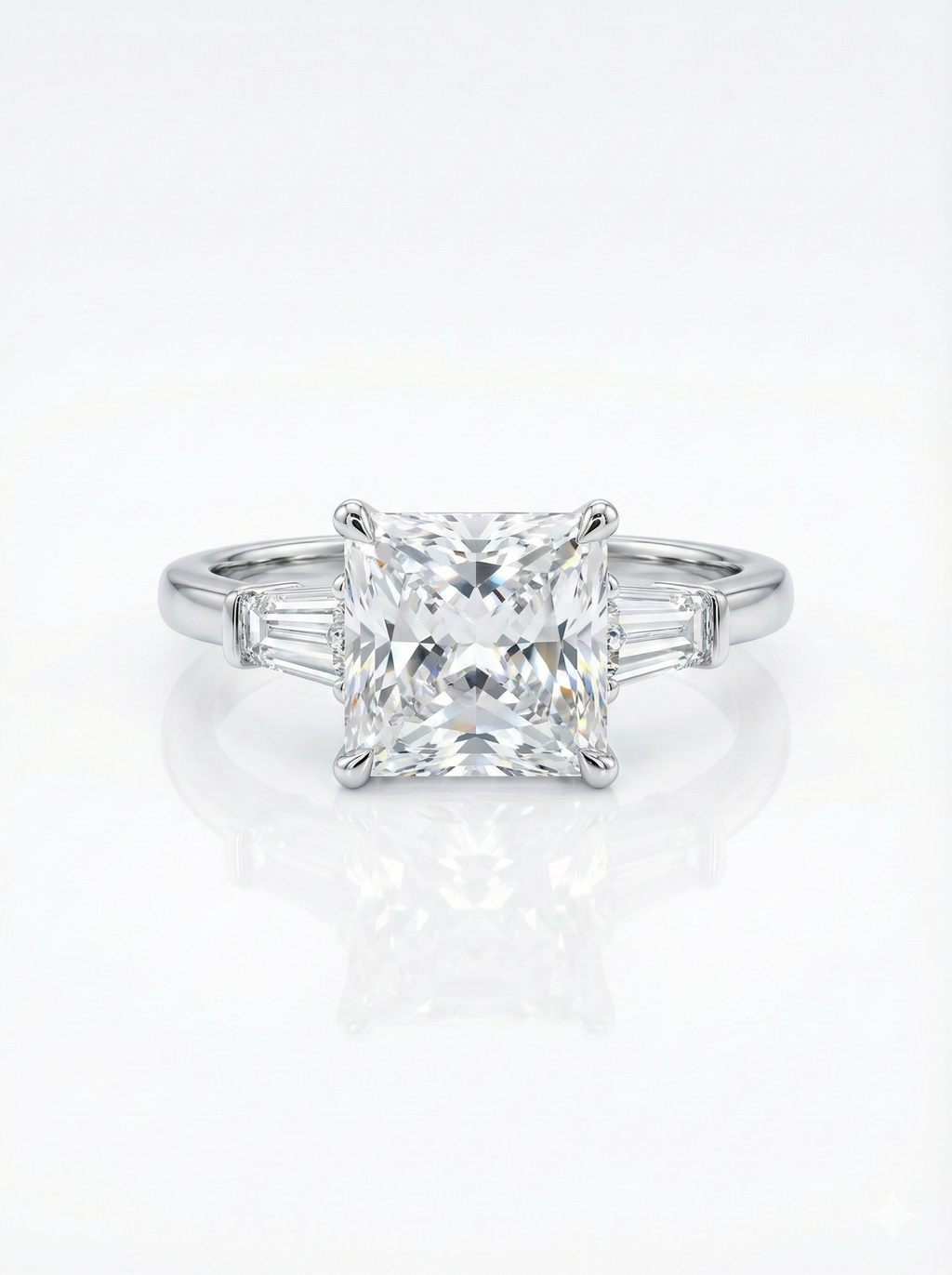 Princess Cut Silver Ring_1