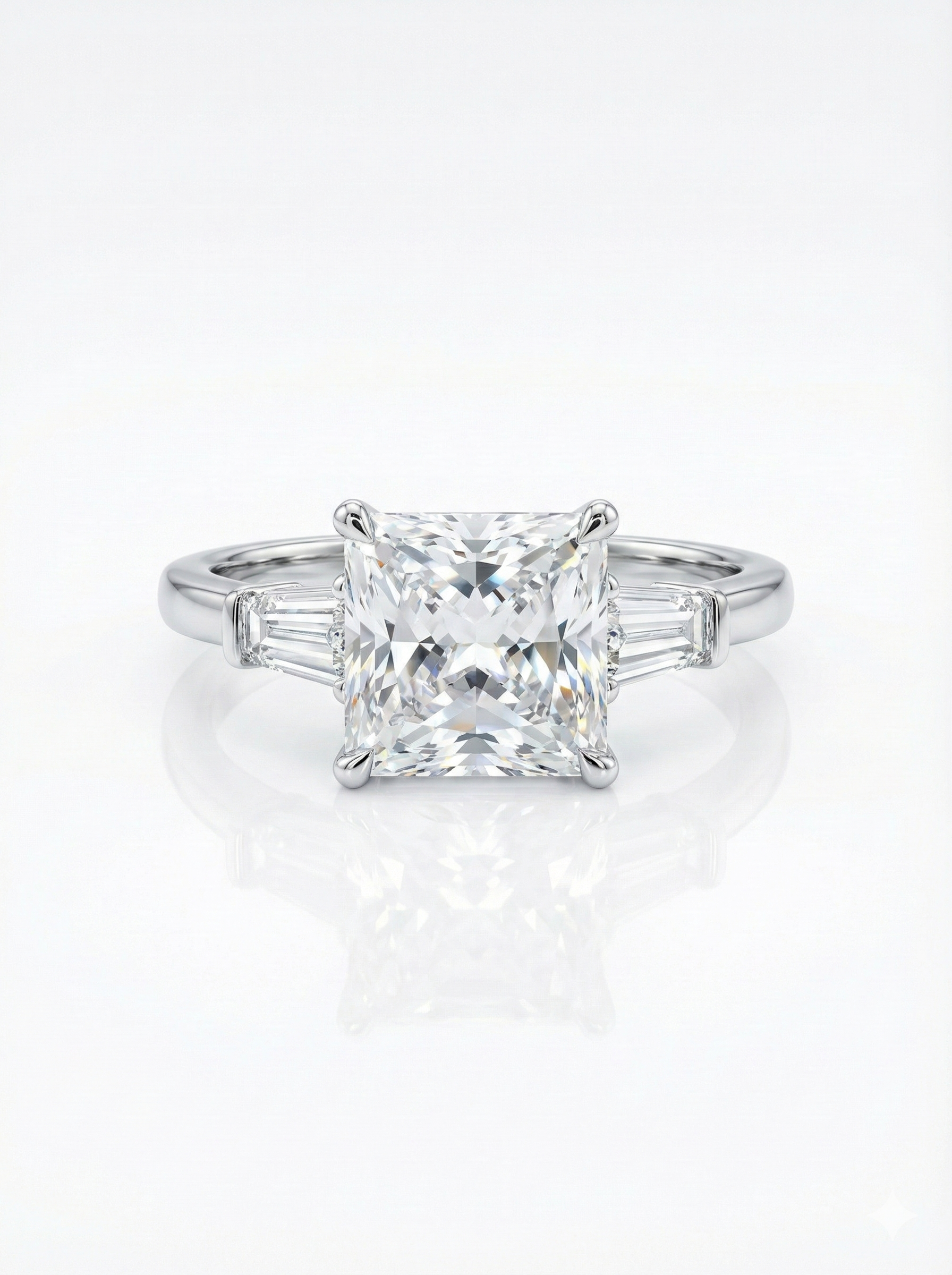Princess Cut Silver Ring_1