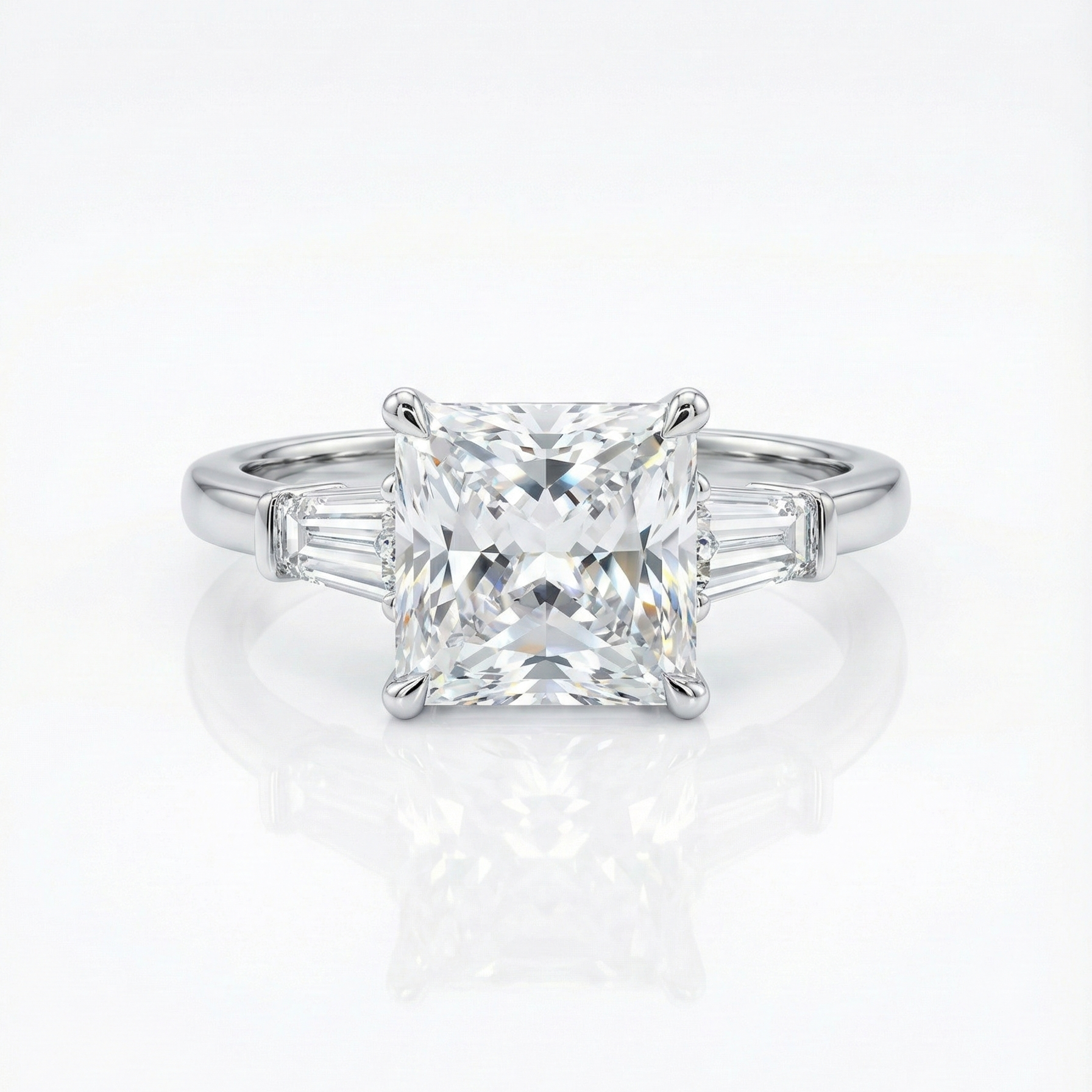 Princess Cut Silver Ring_1