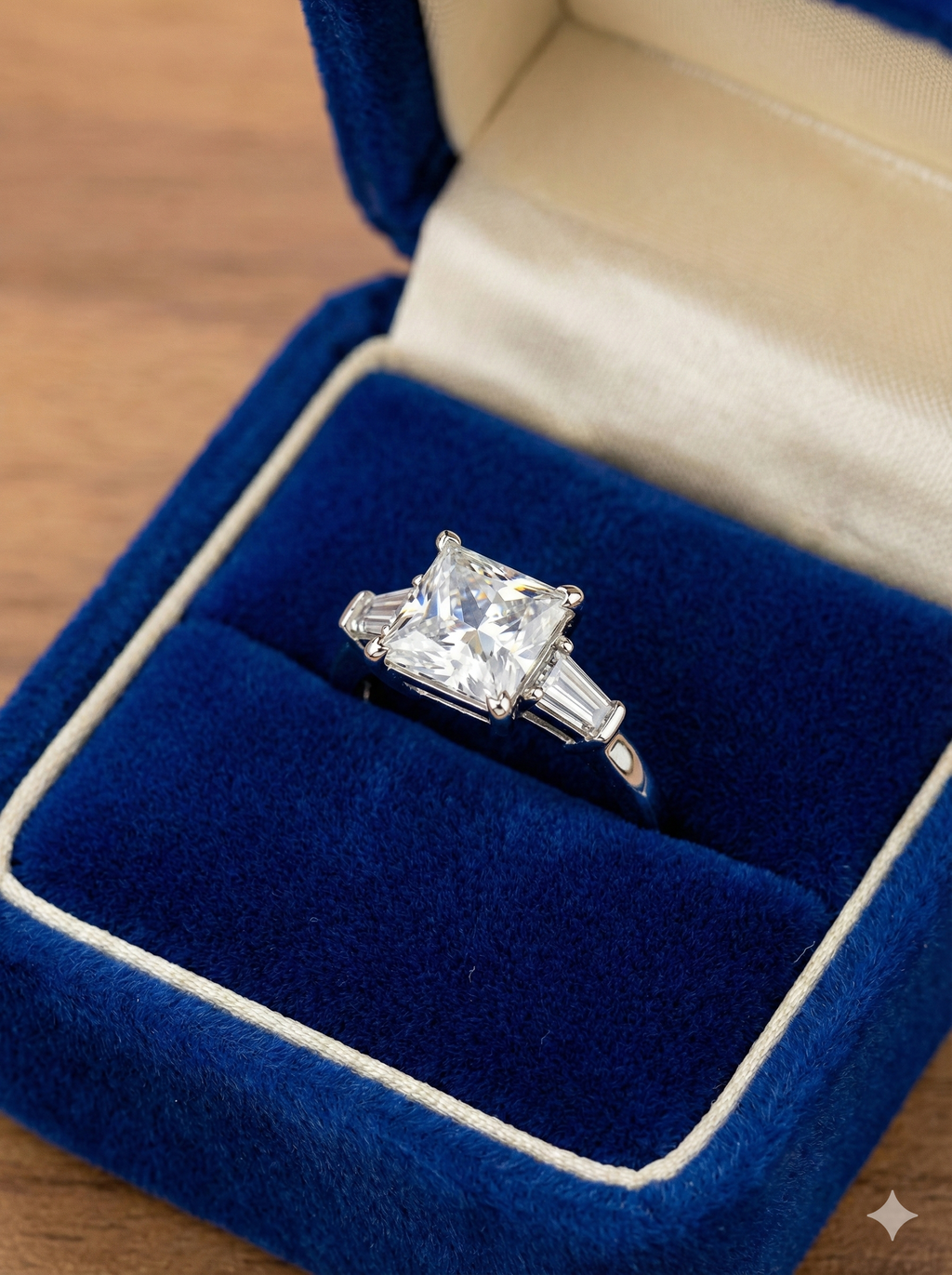 Princess Cut Silver Ring_2