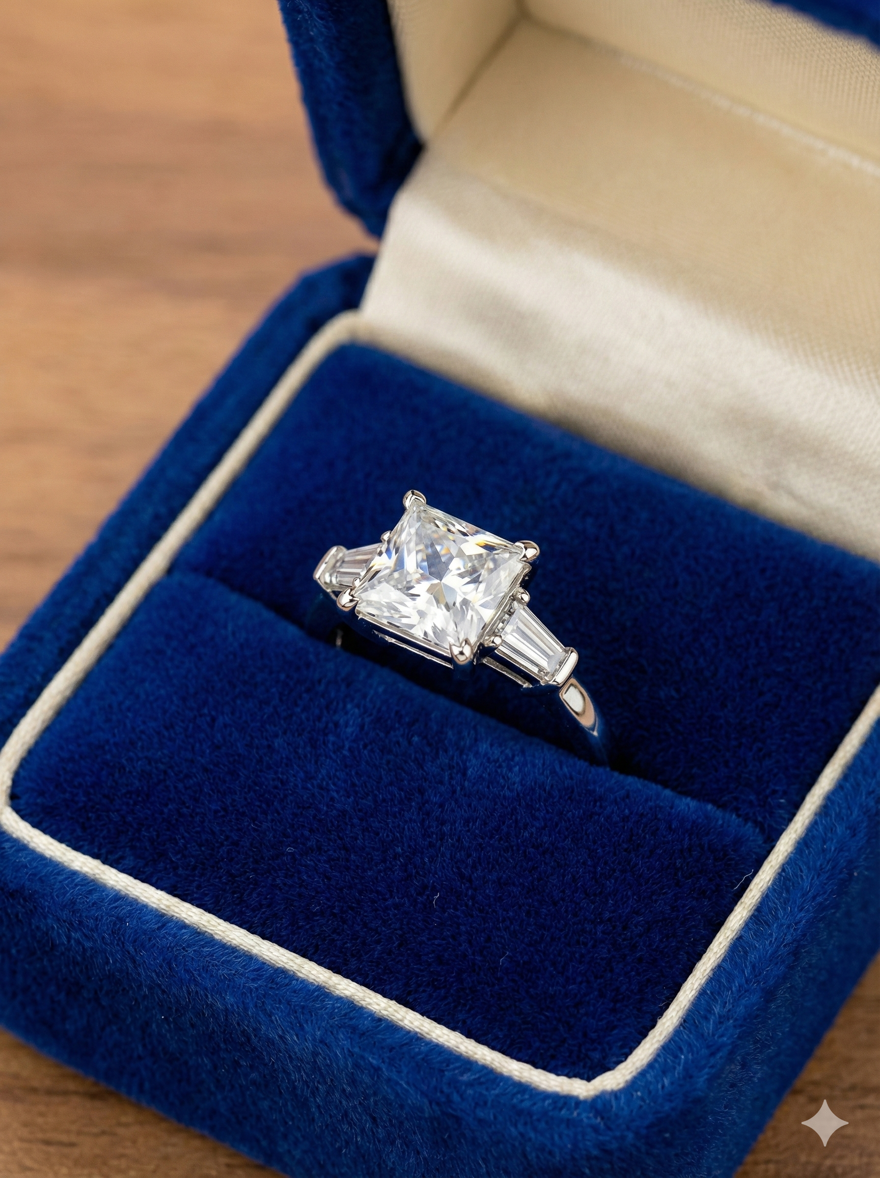 Princess Cut Silver Ring_2
