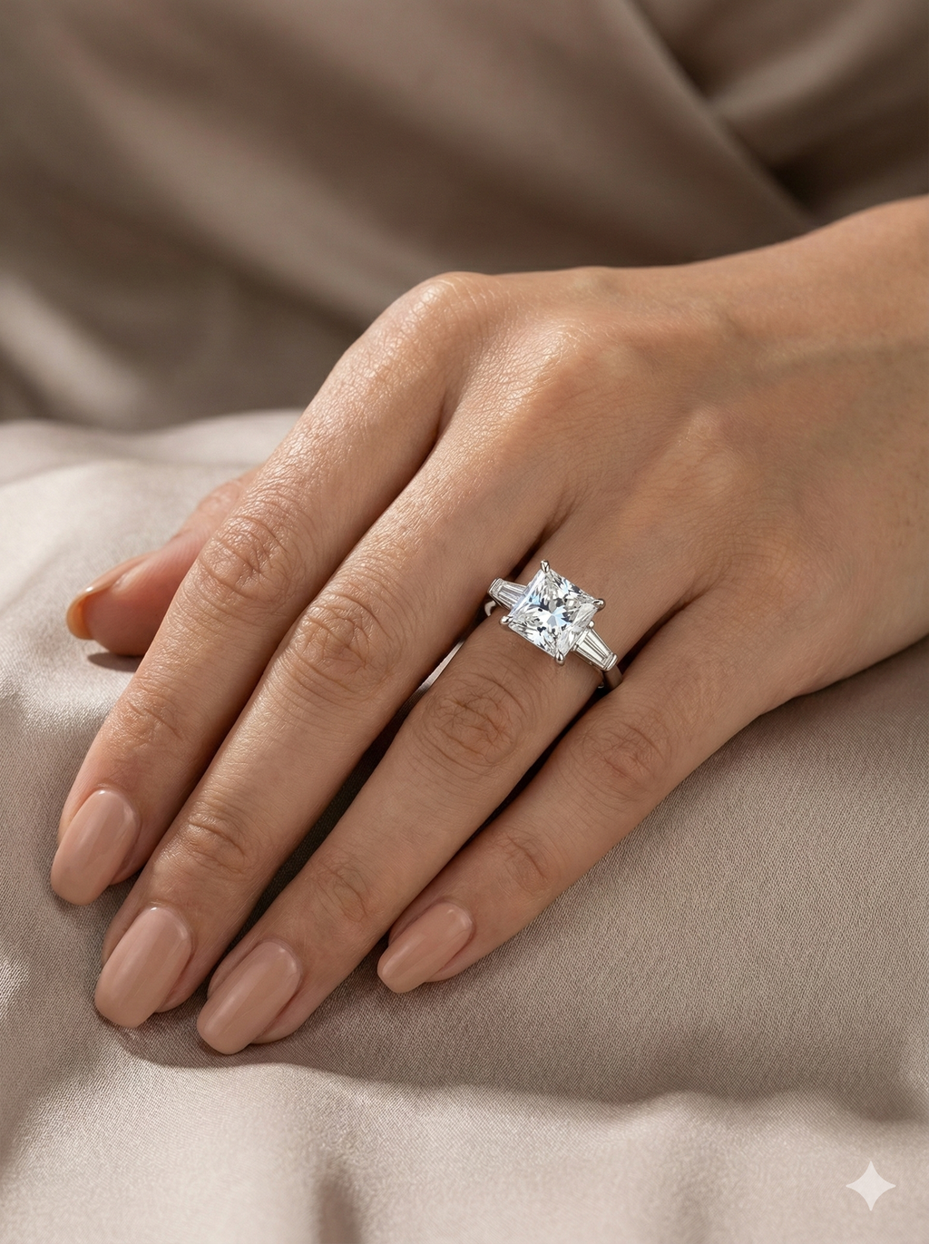 Princess Cut Silver Ring_3