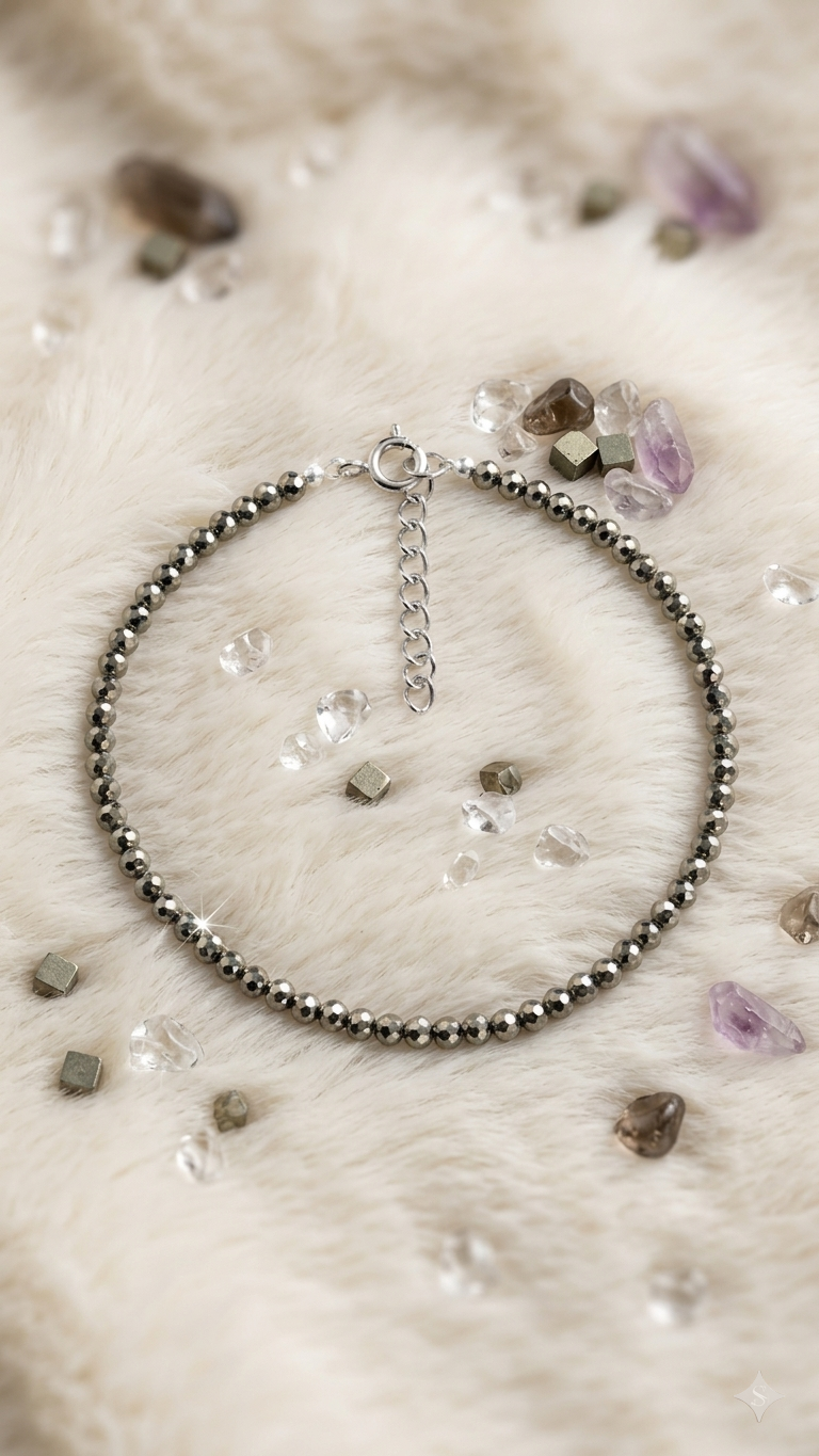 (Chinese)Pyrite anklets (Payal pair)