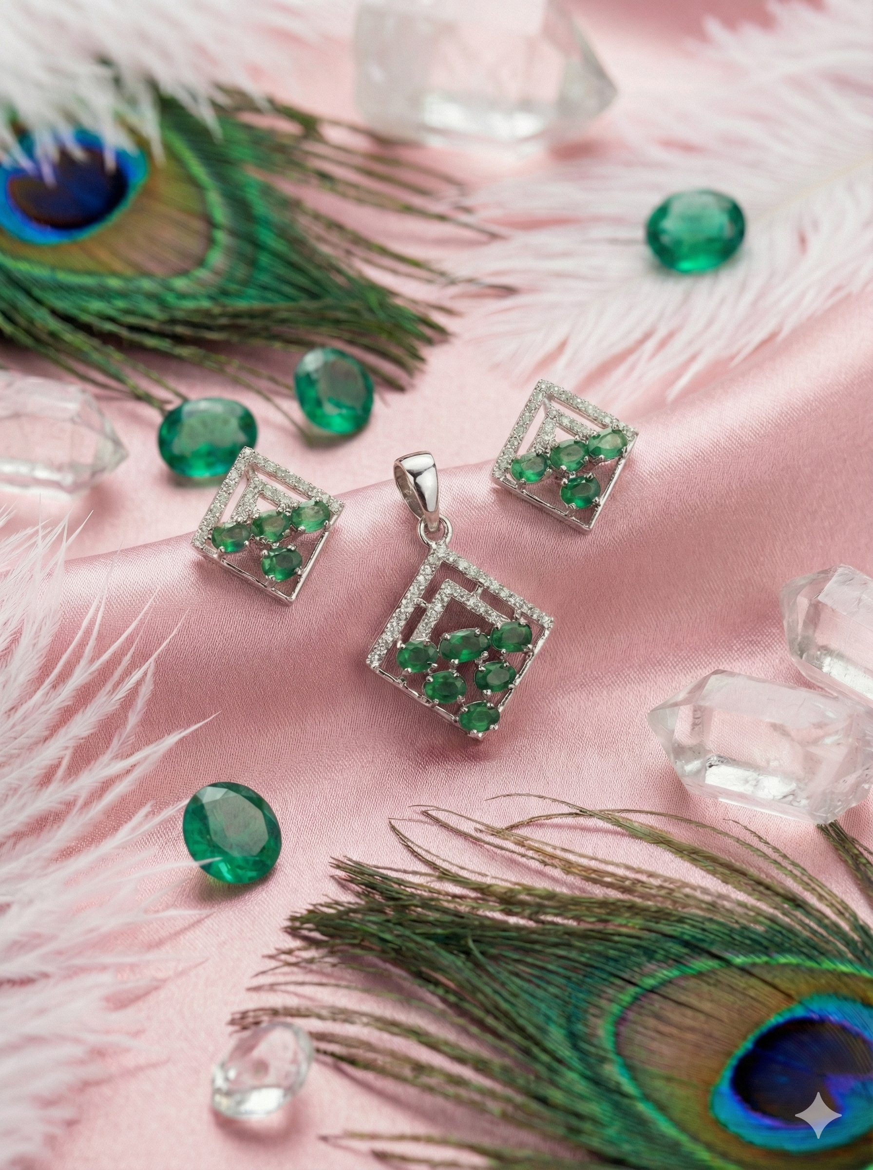 Radiant Green Rhombus_2