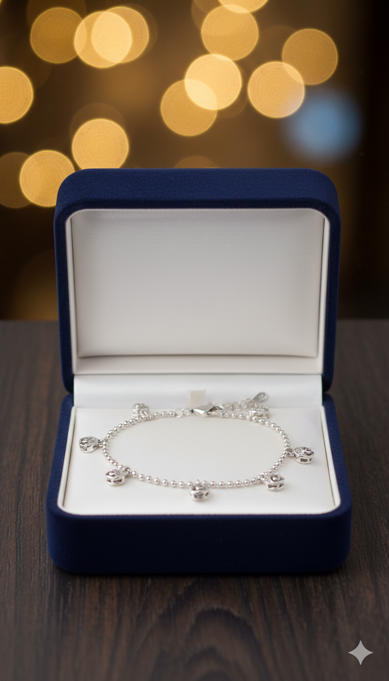 Rose Bloom Charm Bracelet_3