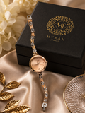 Rose Gold Sparkle Watch by Myrah Jewels