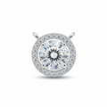 Round -Cut Solitaire with Micro - Pavee Halo setting_1