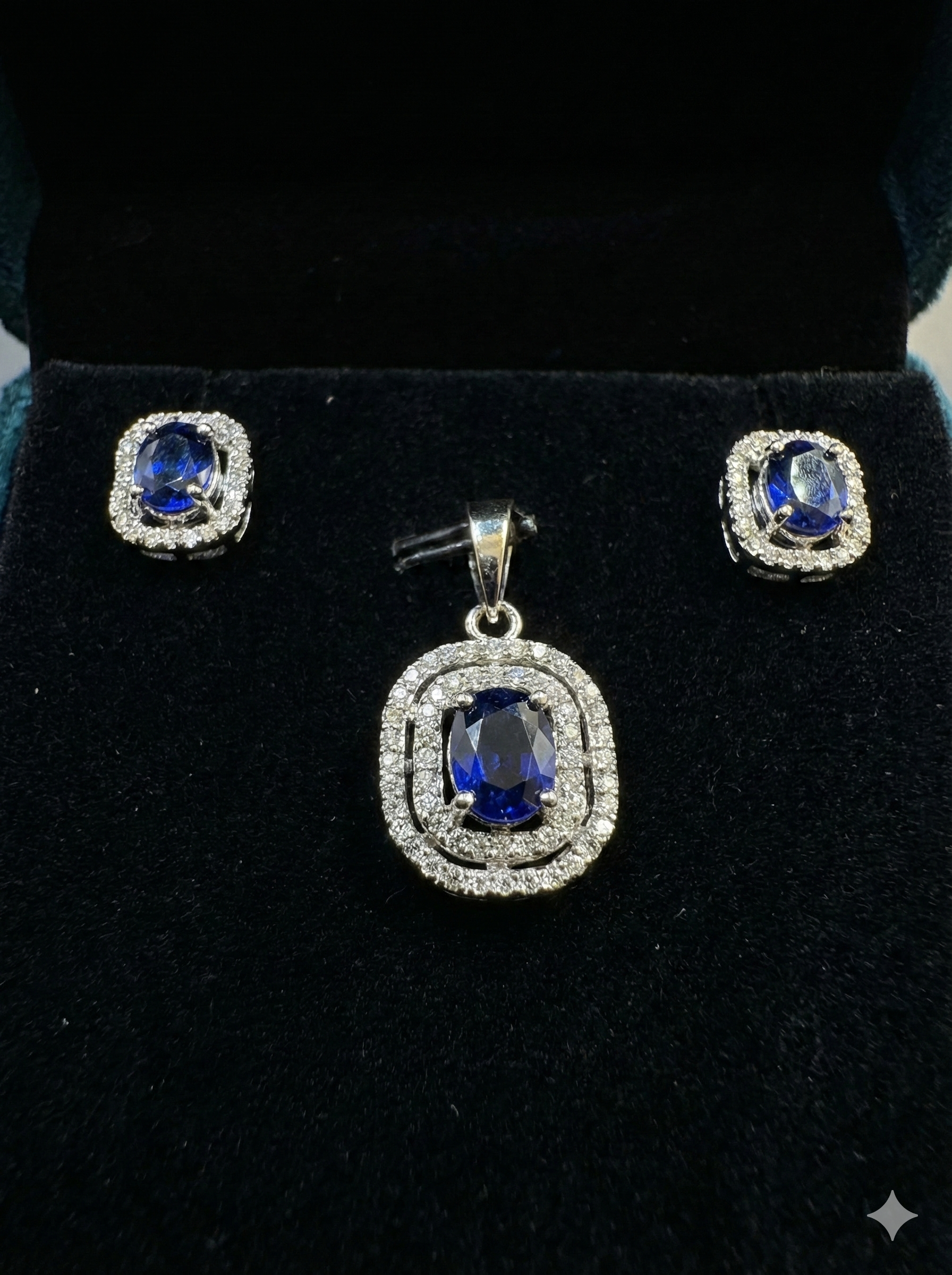 Royal Blue Sapphire Jewelry set_1