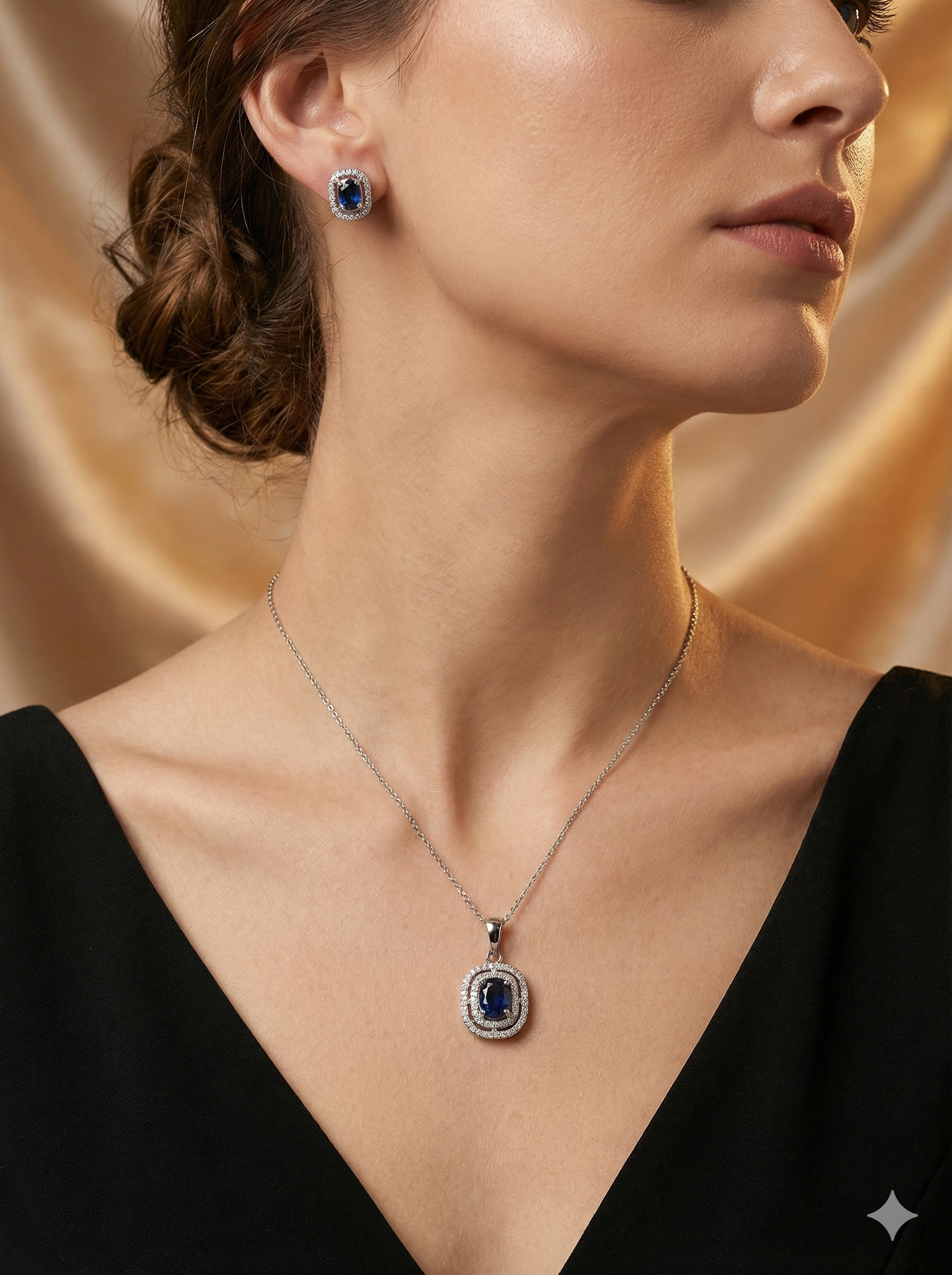Royal Blue Sapphire Jewelry set_2