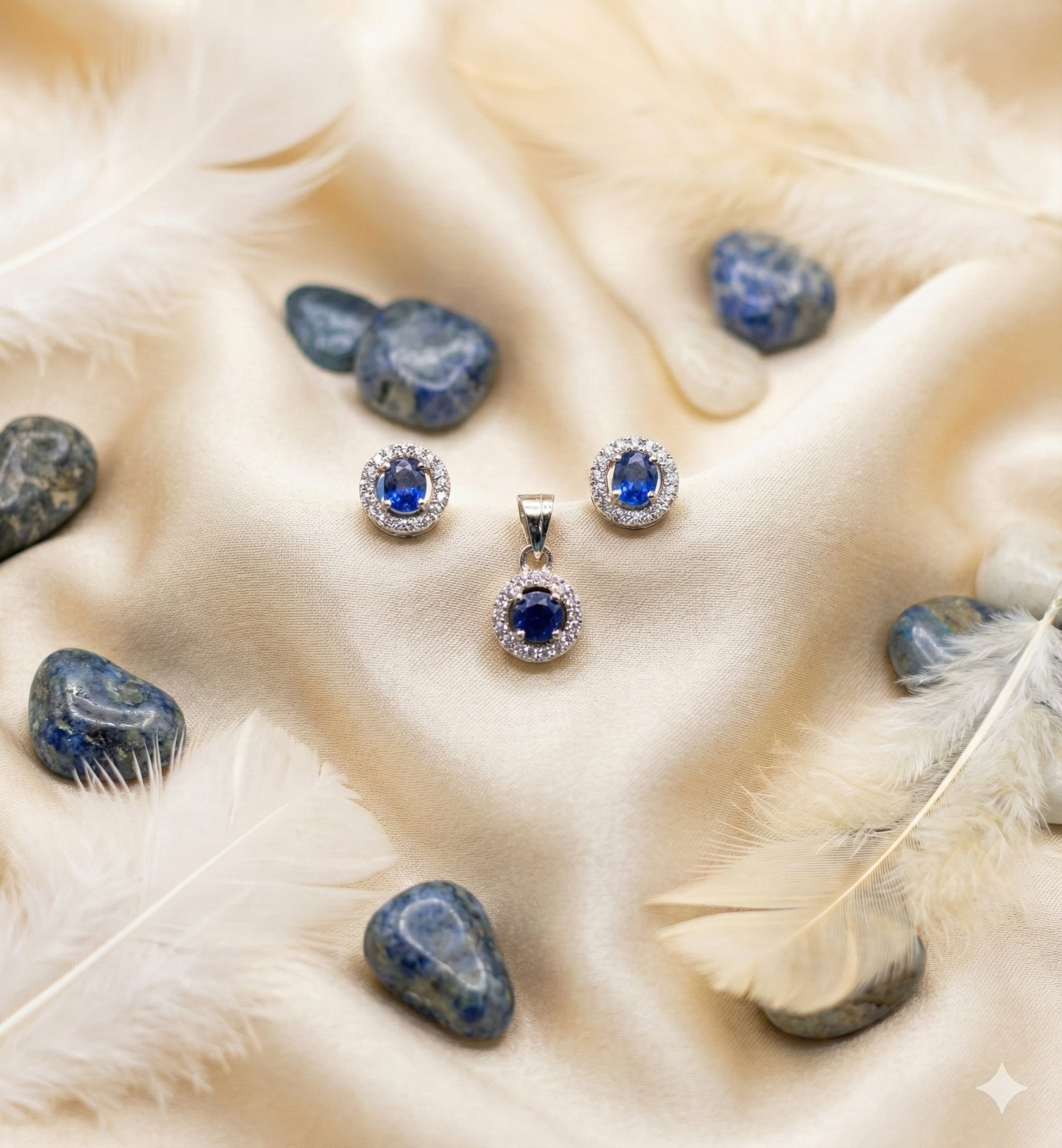 Royal Sapphire Halo set_1