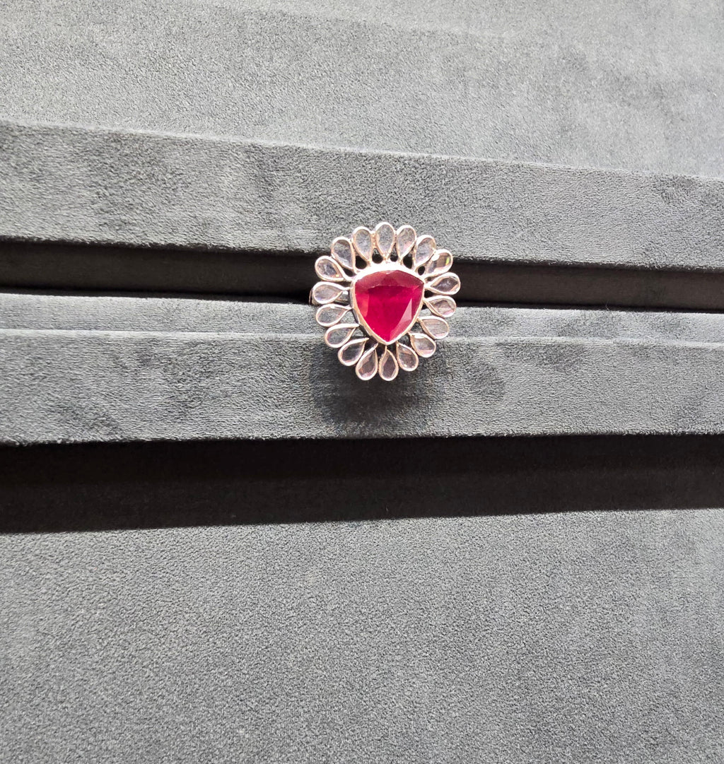 Ruby Bloom Ring