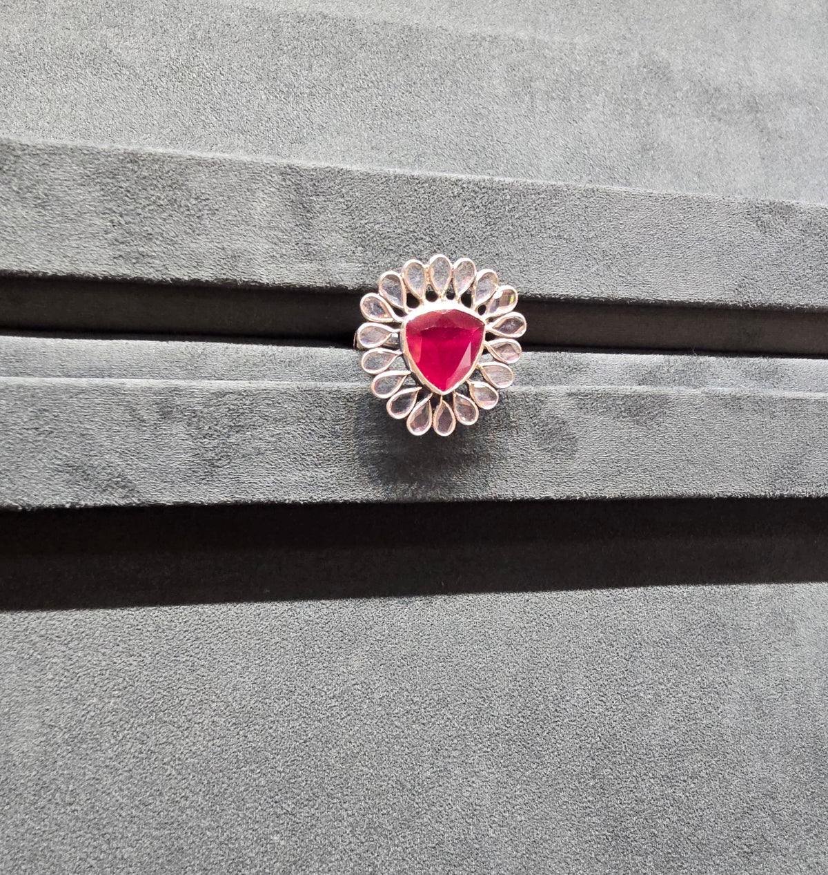 Ruby Bloom Ring