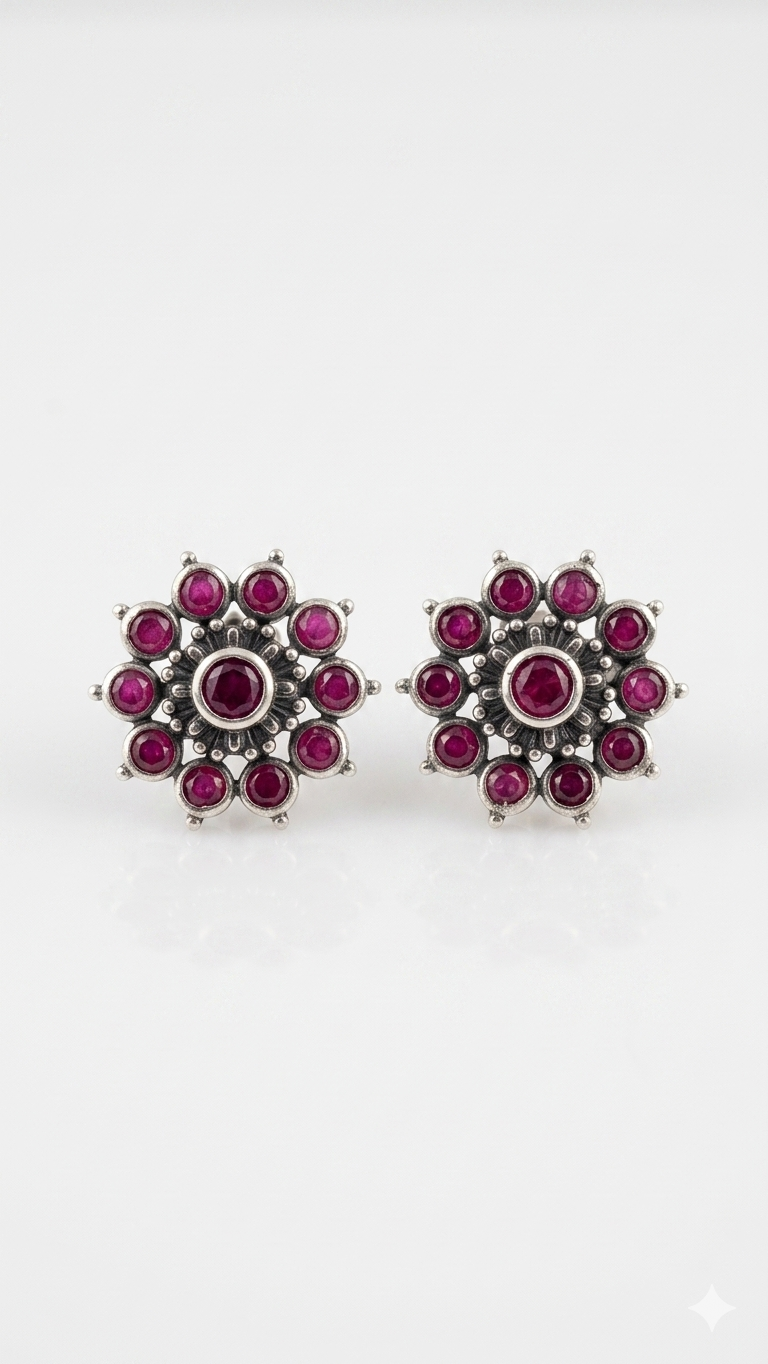 Ruby Bloom Studs