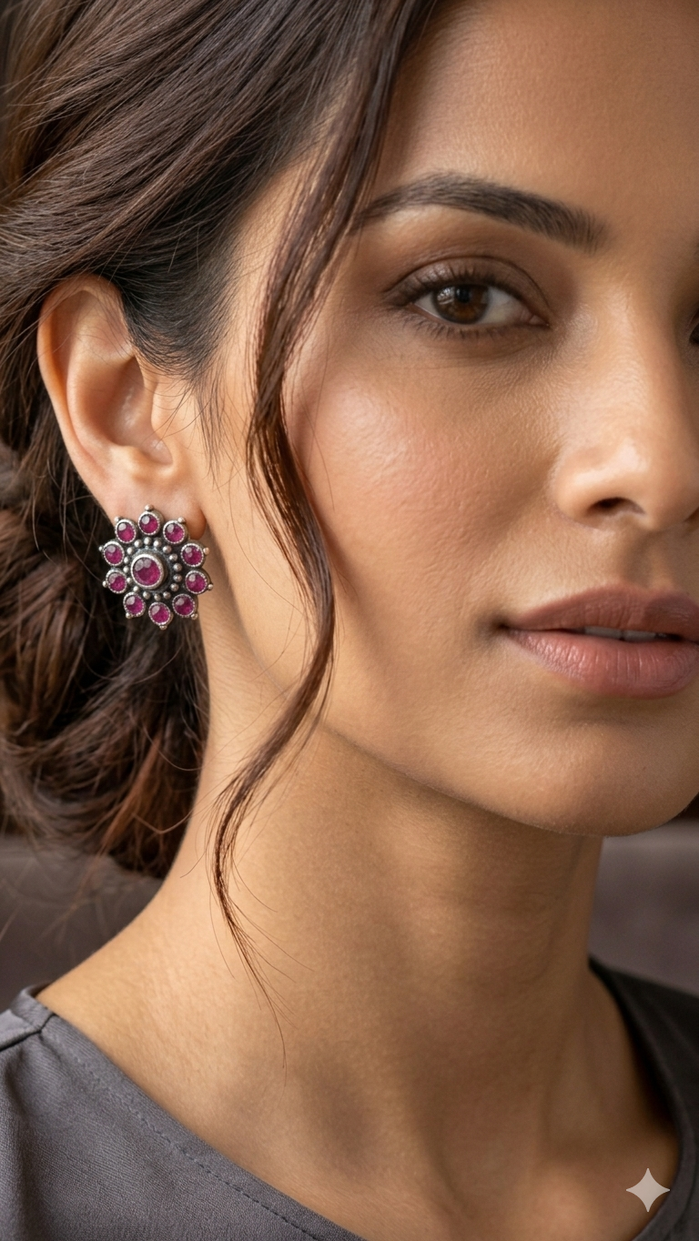 Ruby Bloom Studs