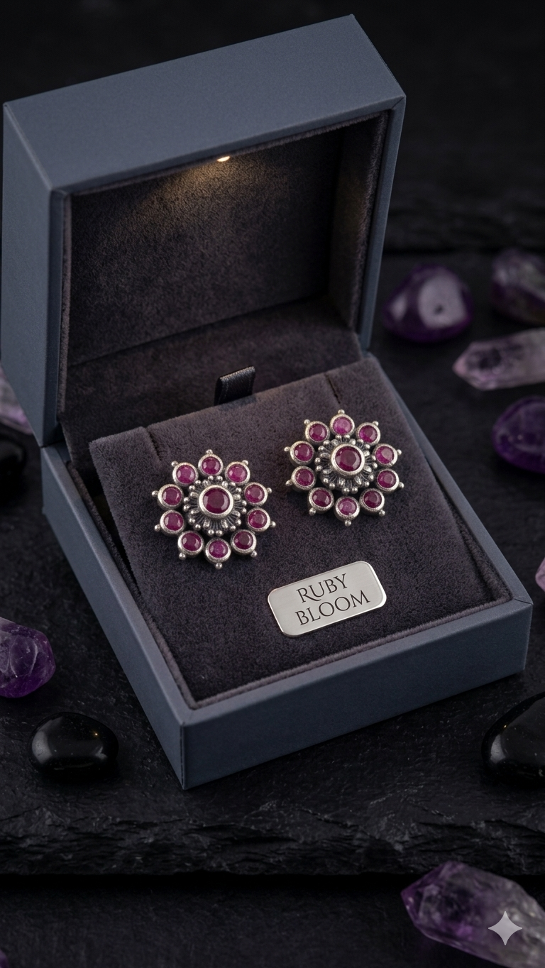 Ruby Bloom Studs