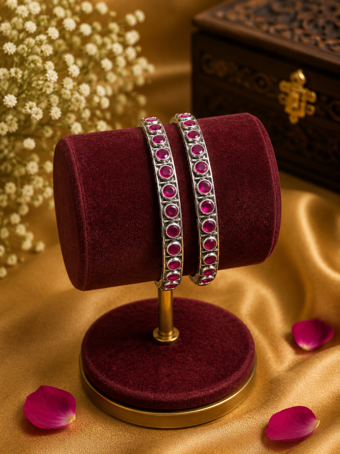 Ruby Elegance Bangle