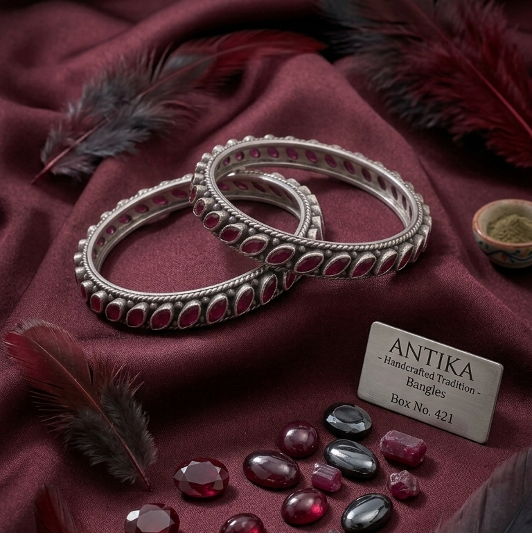The Ruby Marquise Bangle