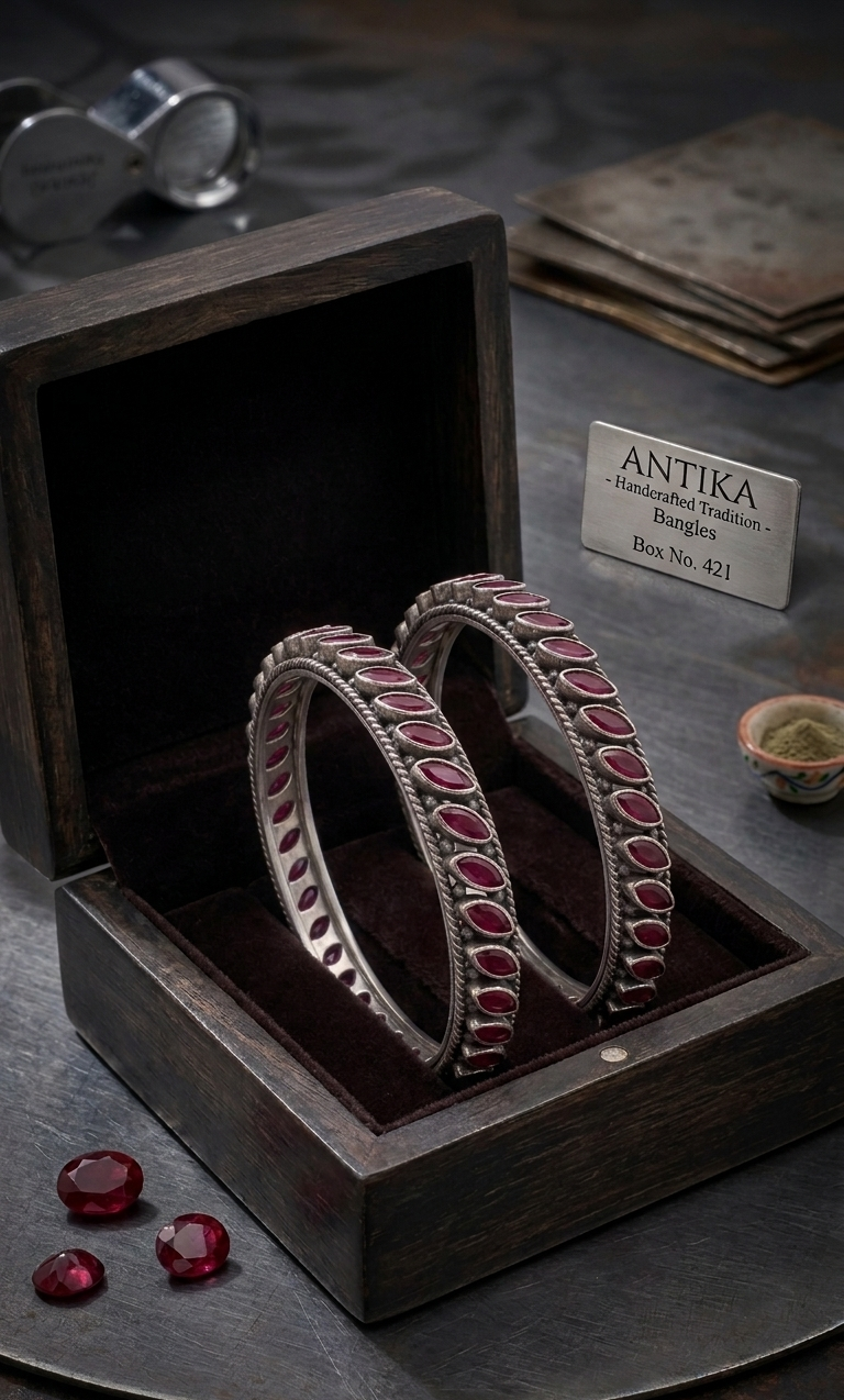 The Ruby Marquise Bangle
