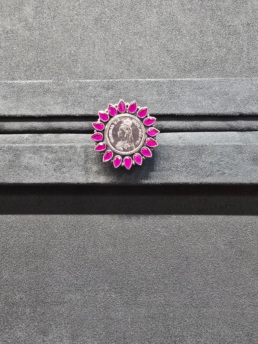 Ruby Petal Ginni Ring