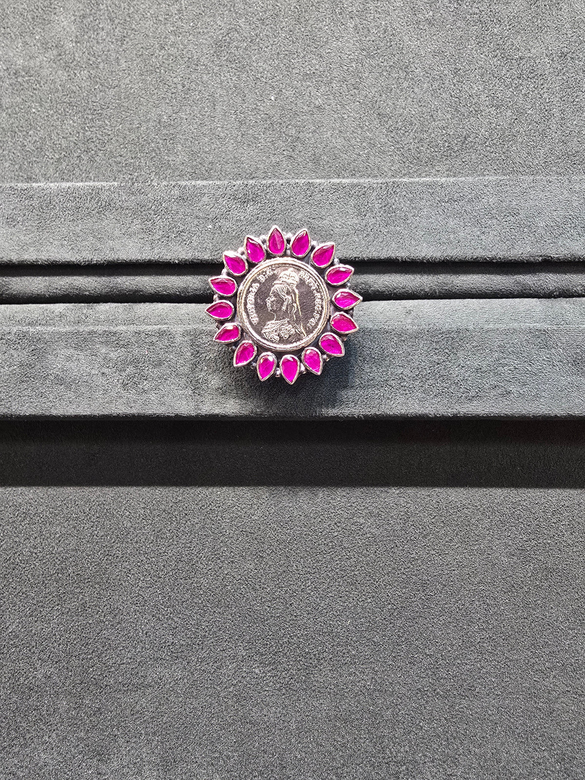 Ruby Petal Ginni Ring