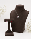 Ruby Radiance Pendant Set
