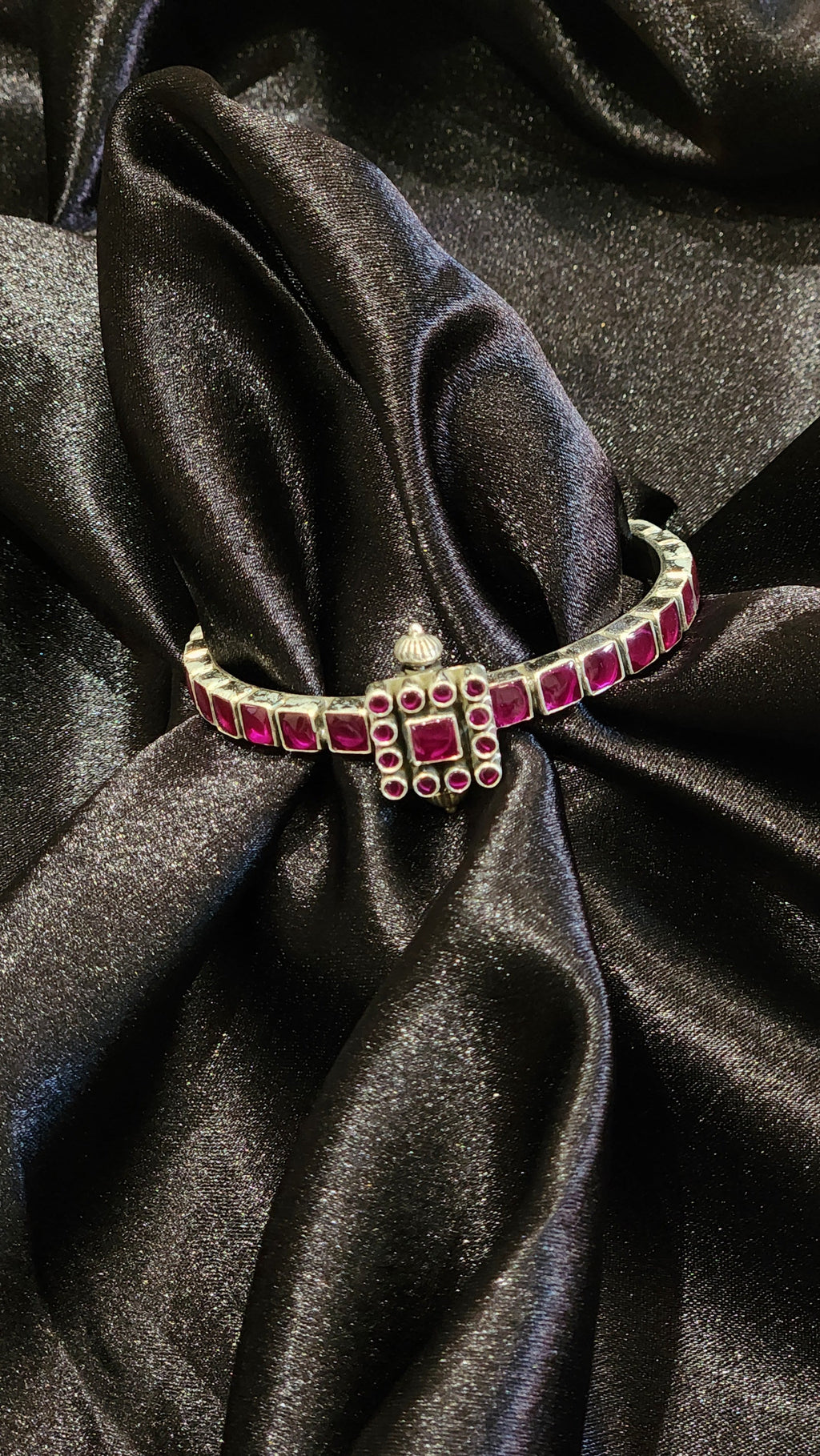 Royal Square Ruby Bangle