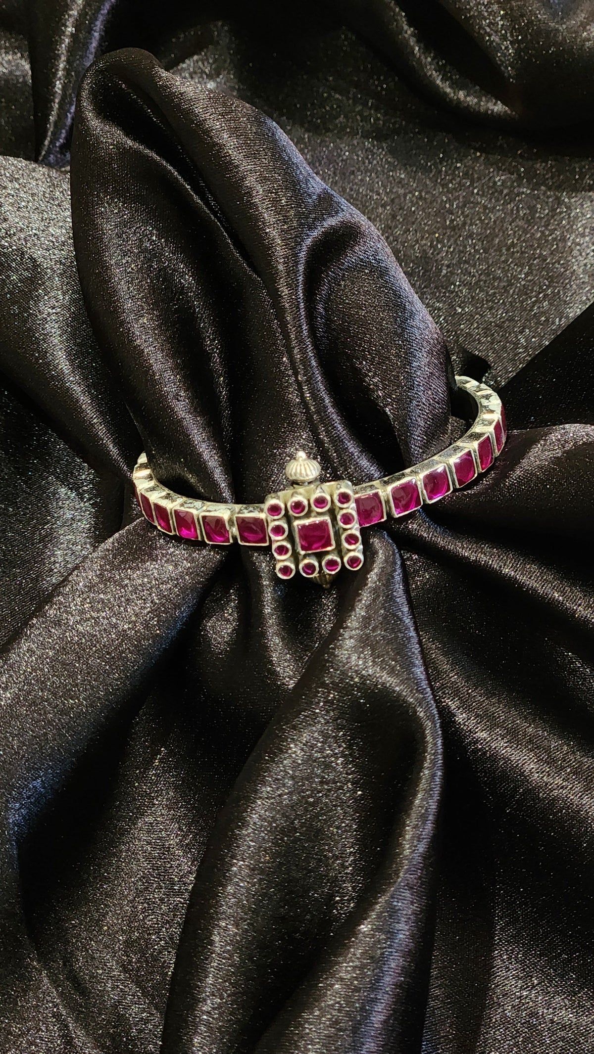 Royal Square Ruby Bangle