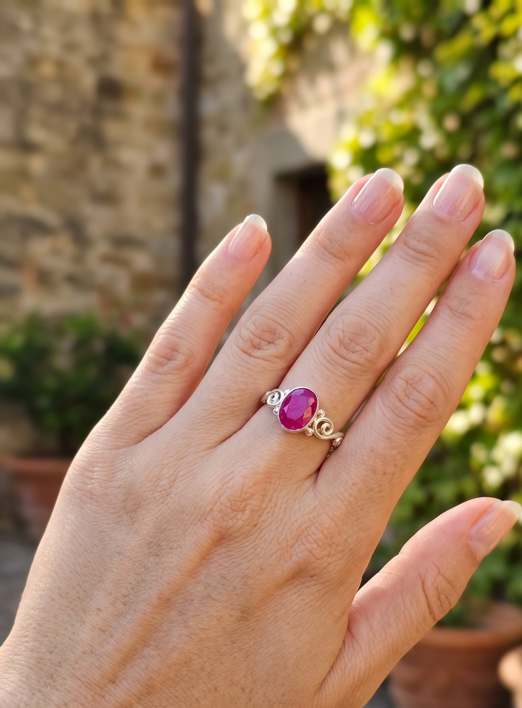Ruby Twist Ring