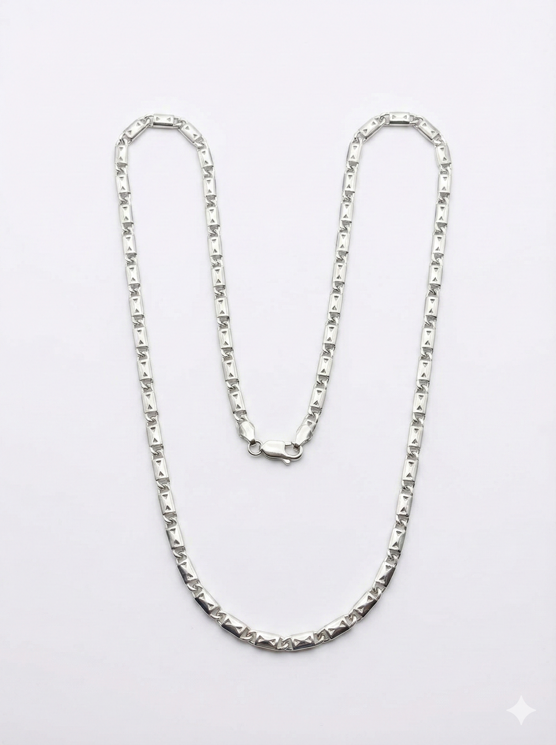 Silver Bar Link Chain_4