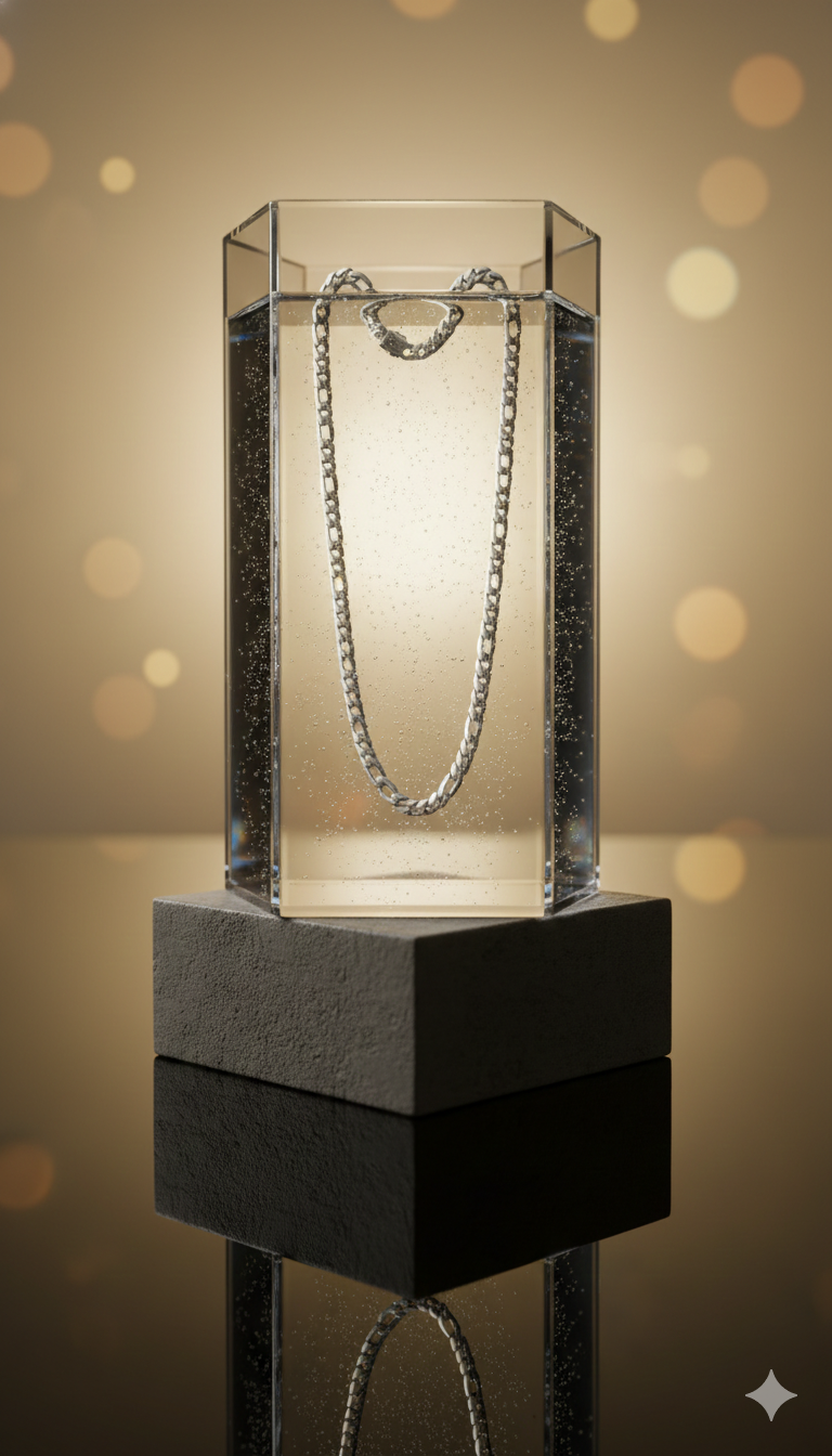 Silver Figaro Link Chain_4