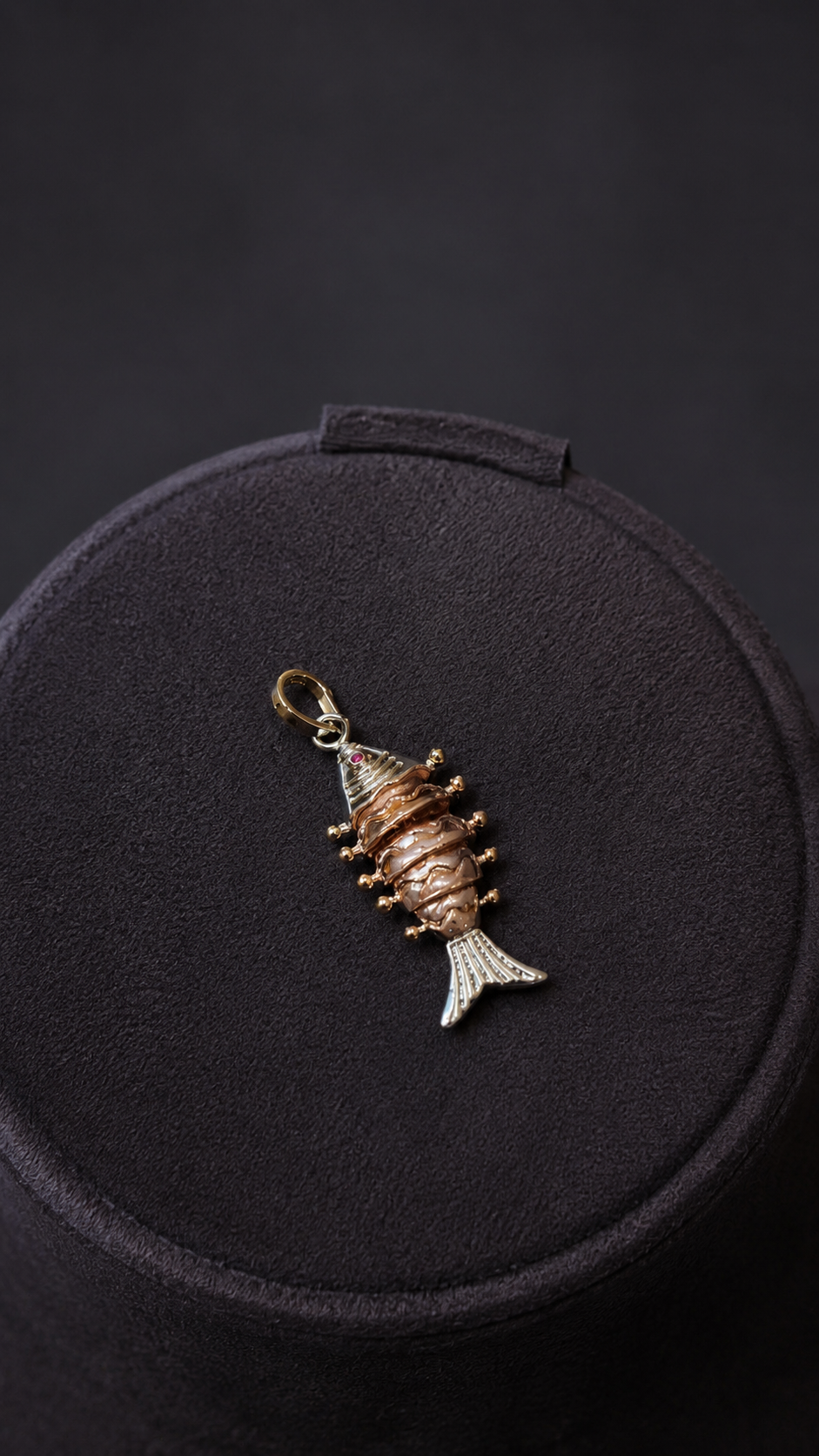 Silver Fish Pendant by Myrah Jewels